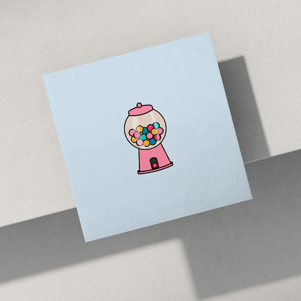 Gum Ball Machine Birthday Card