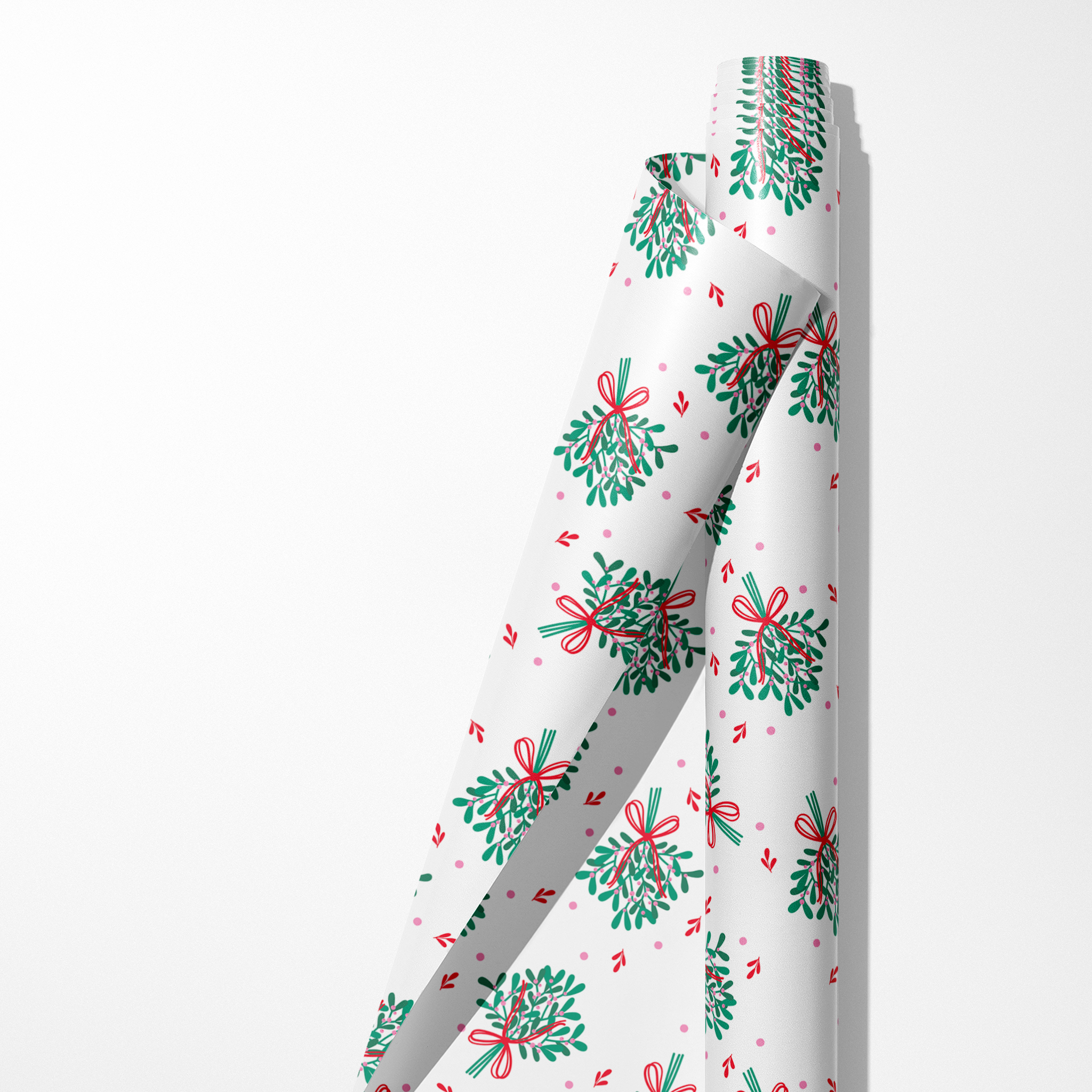 Hanging Mistletoe Wrapping Paper