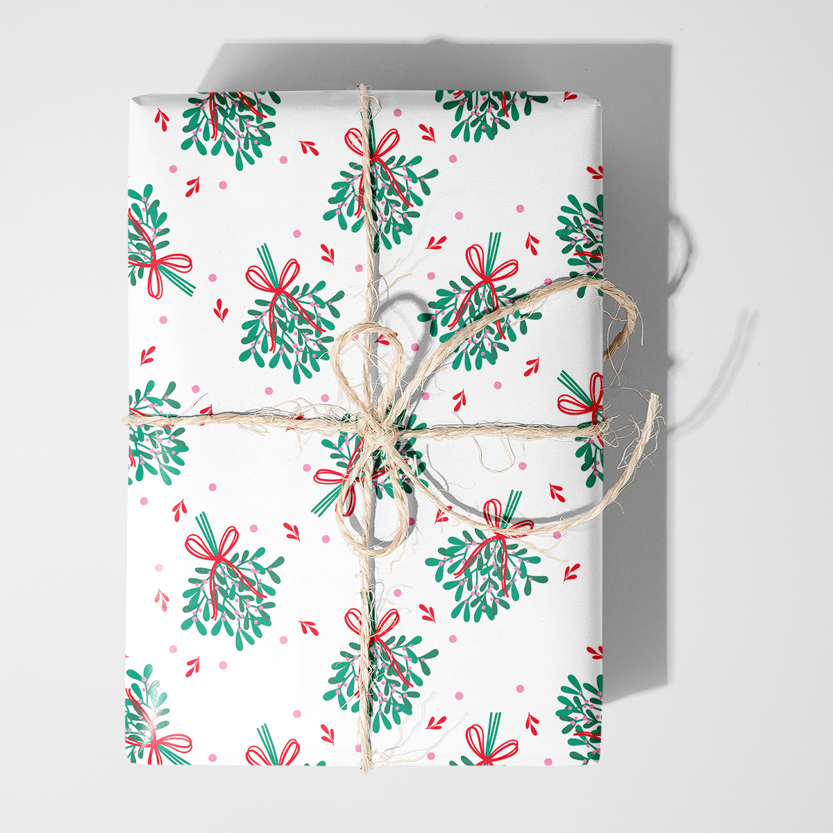 Hanging Mistletoe Wrapping Paper