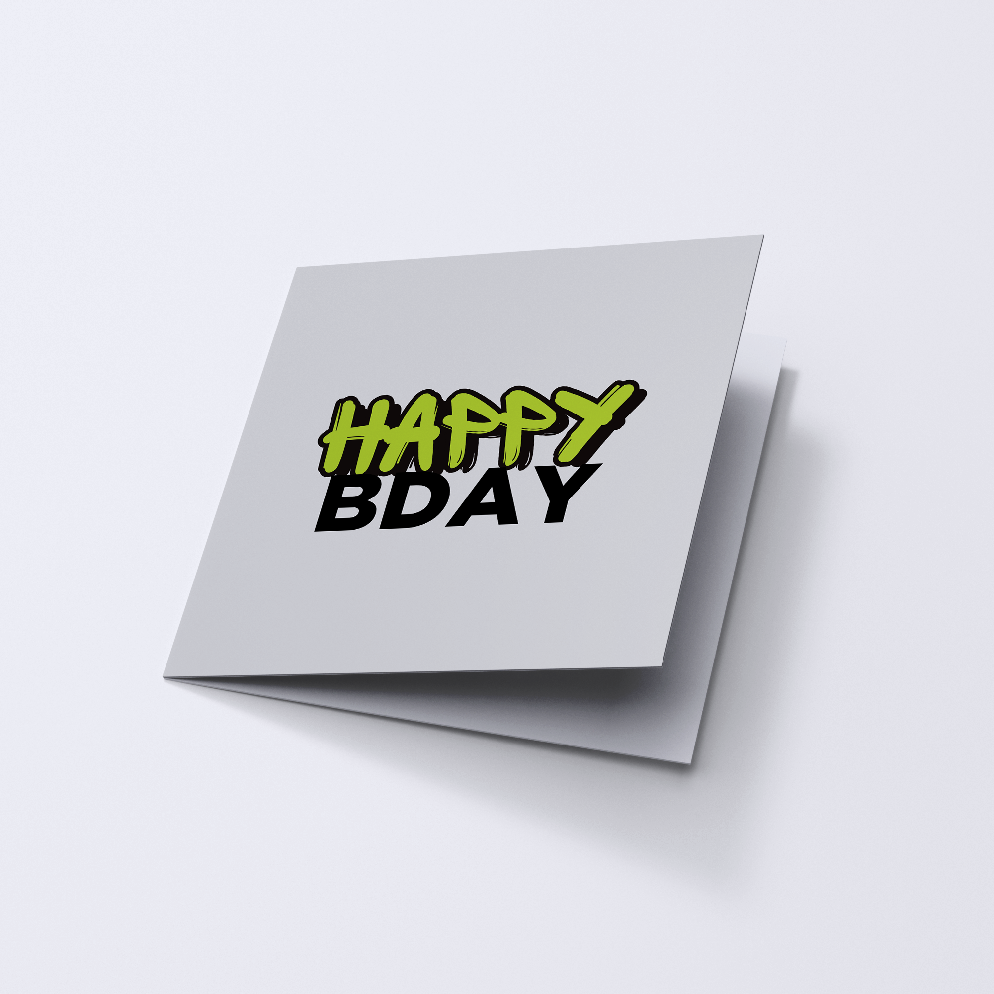 Happy Bday Graffiti Card