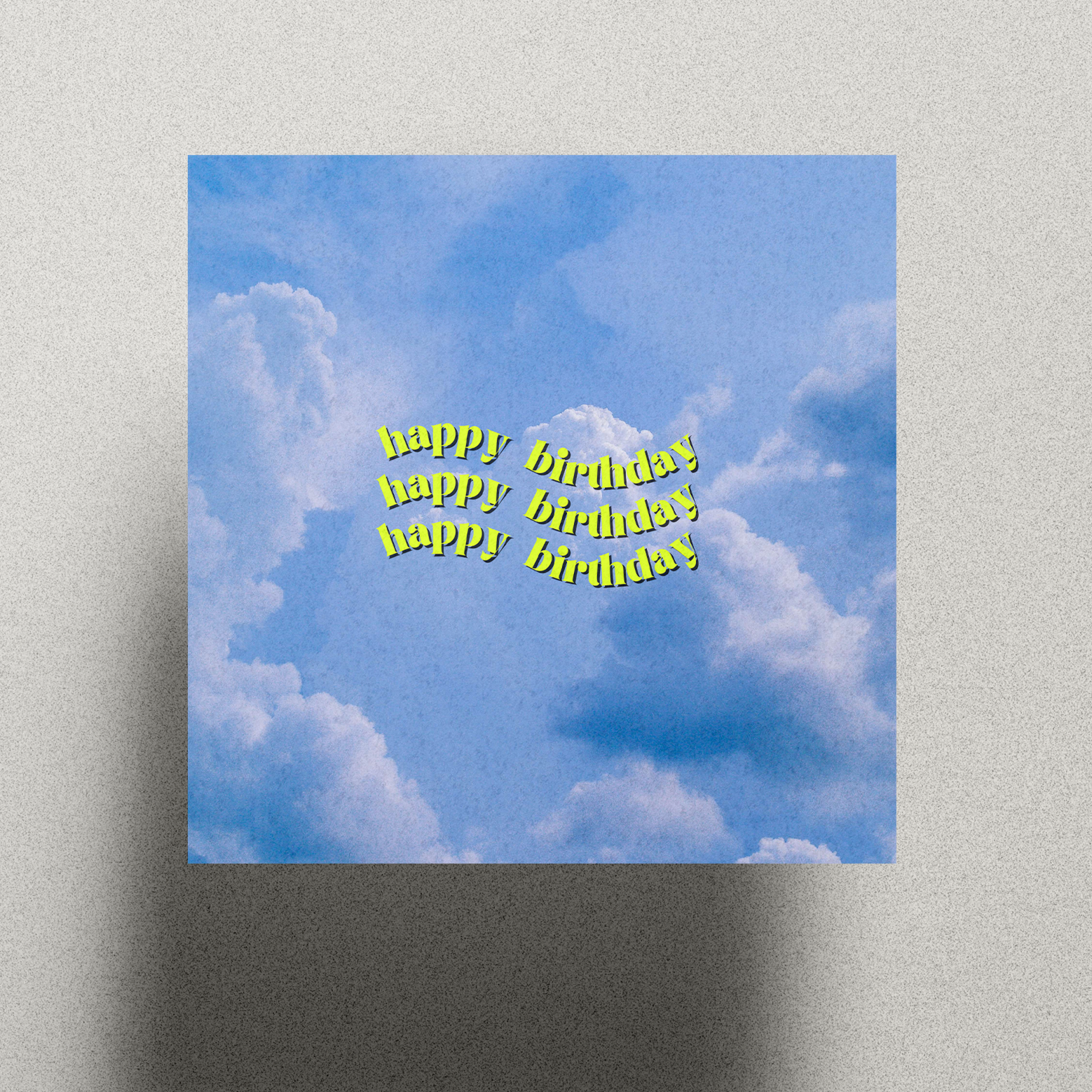 Clouds Thank You Card