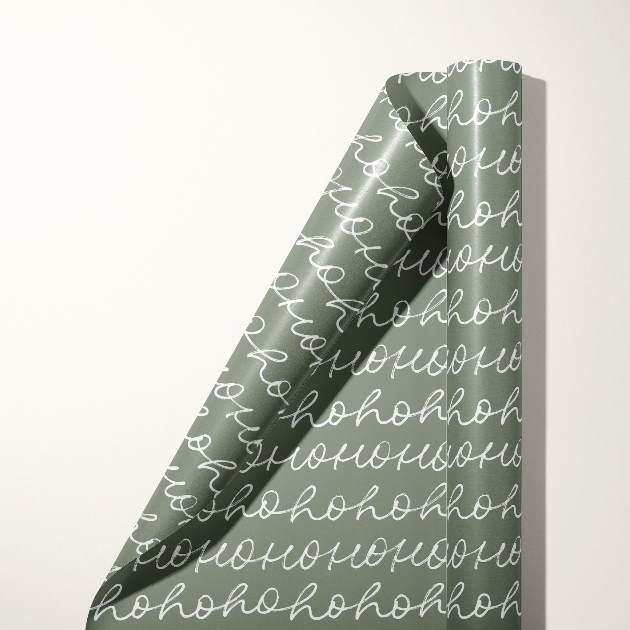 Ho Ho Ho Script Wrapping Paper