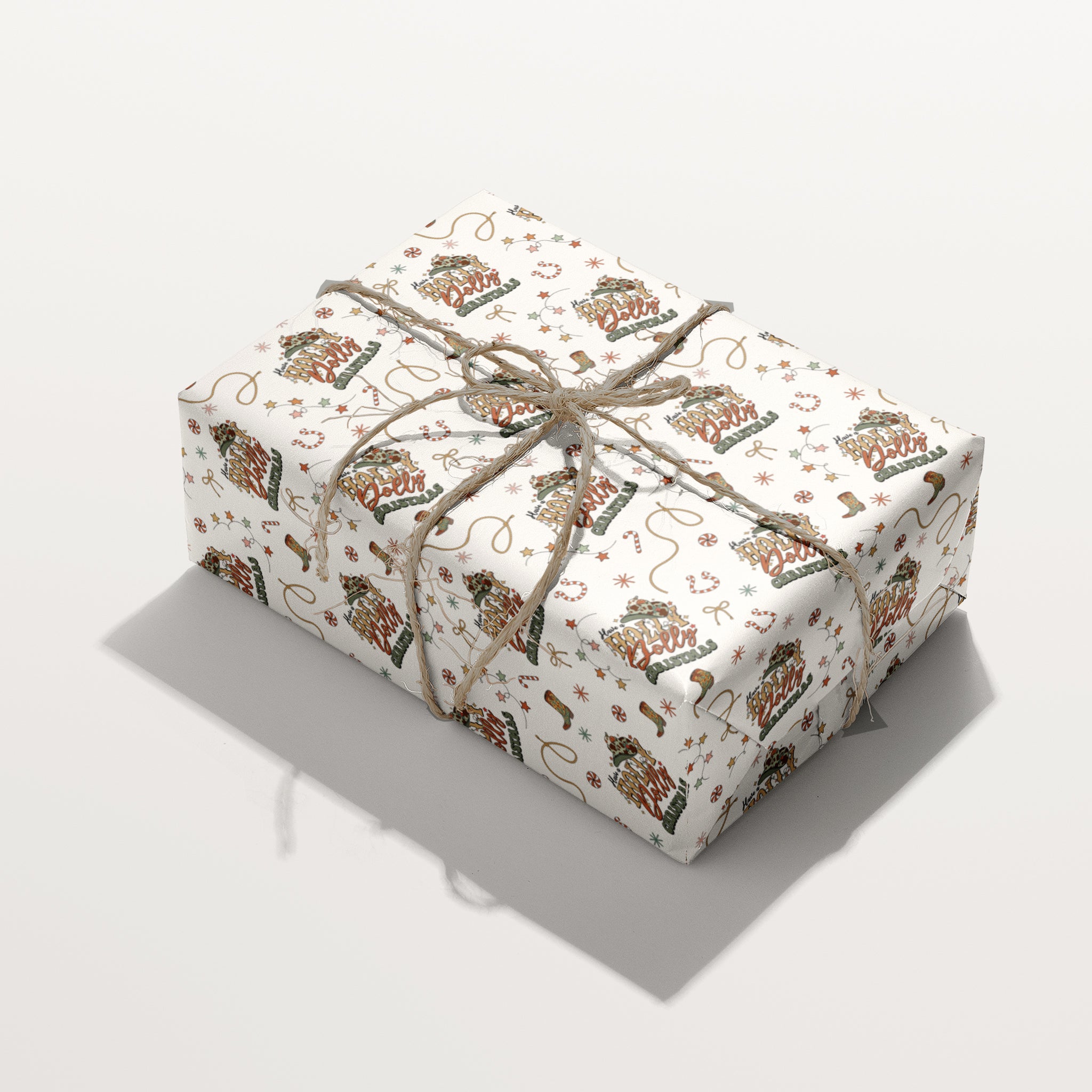 Holly Dolly Christmas Wrapping Paper