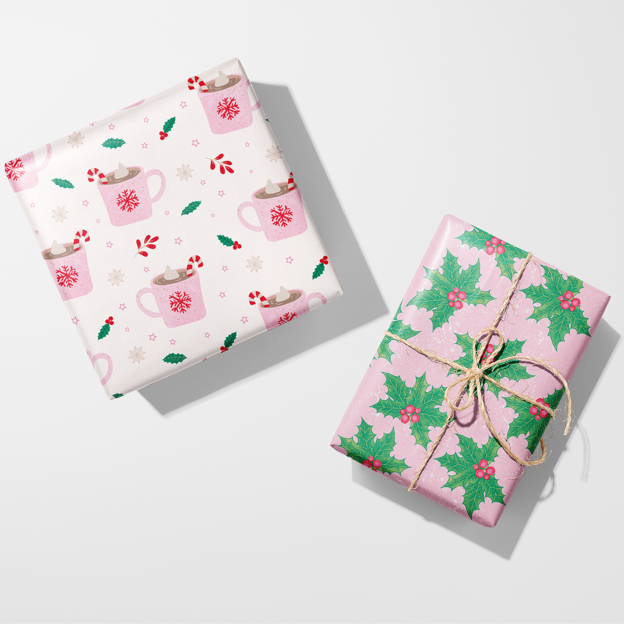 Mistletoe Grunge Wrapping Paper