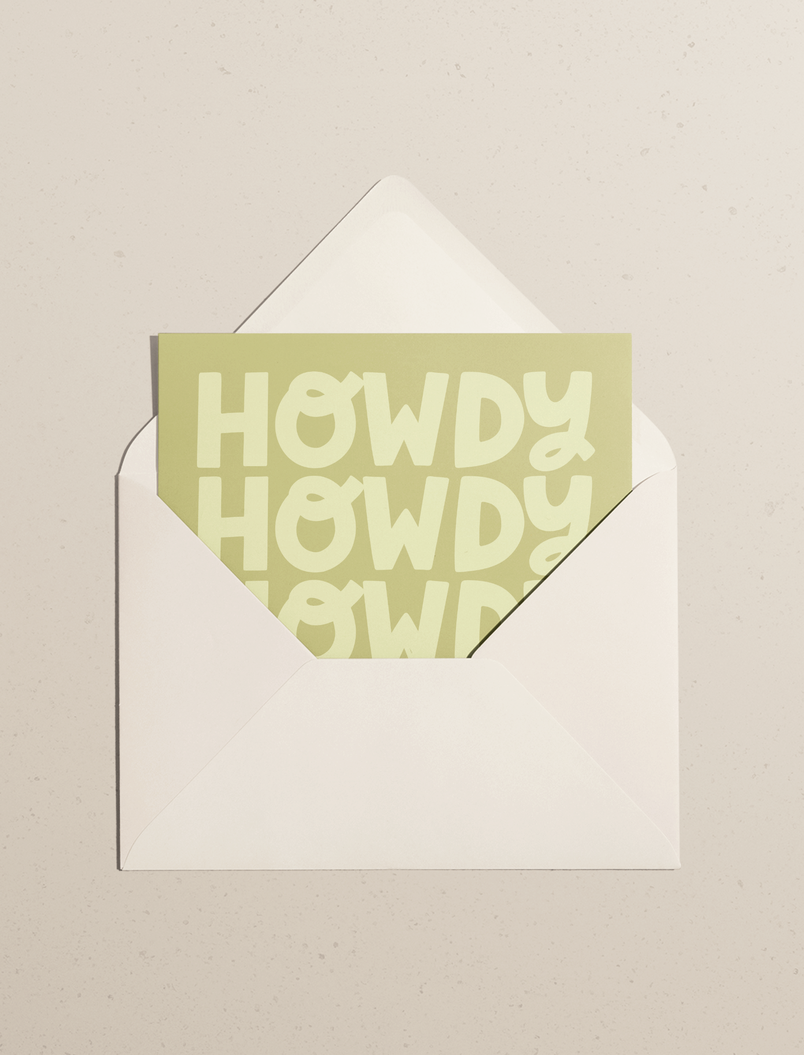 Howdy Greeting Card