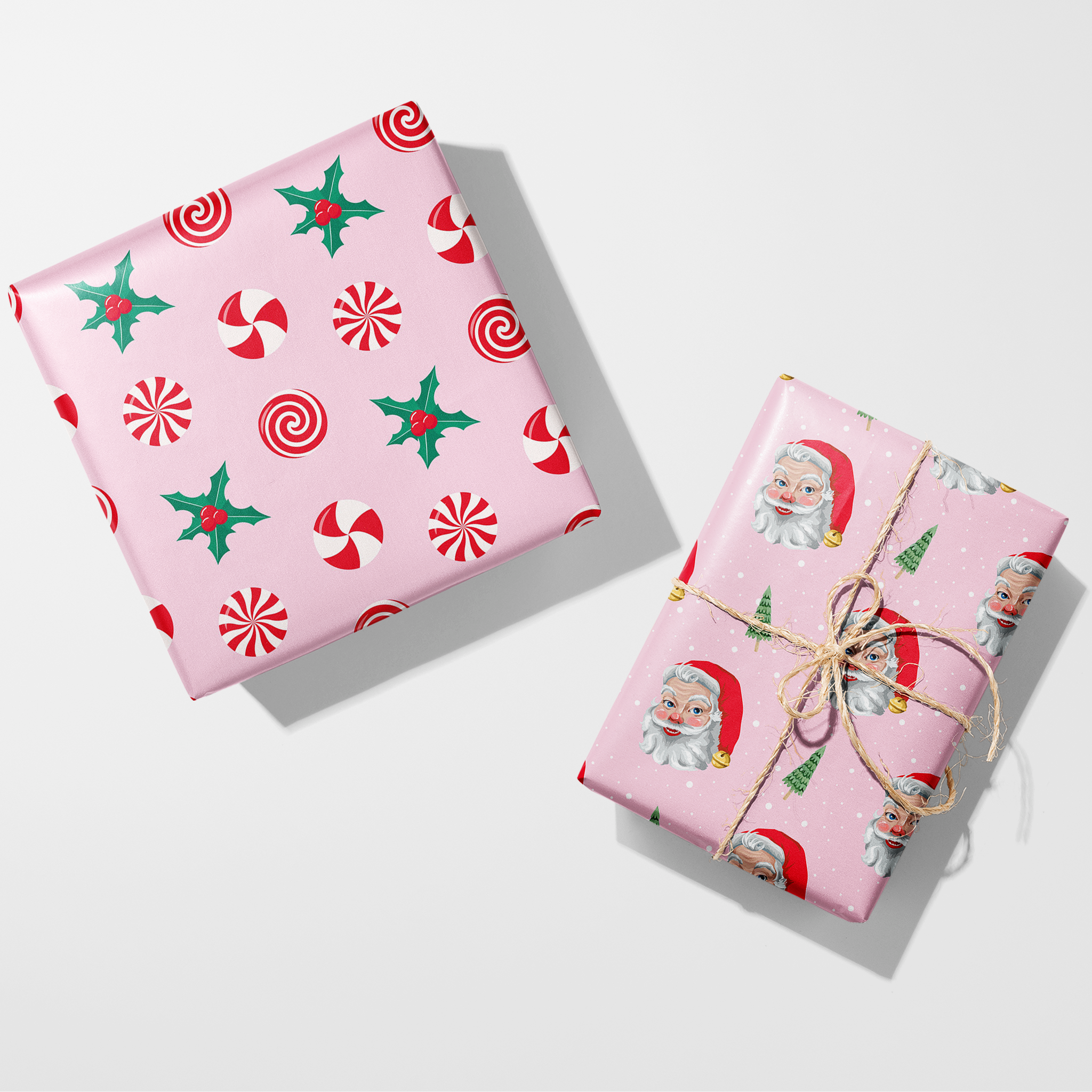 Kitschy Santa Wrapping Paper