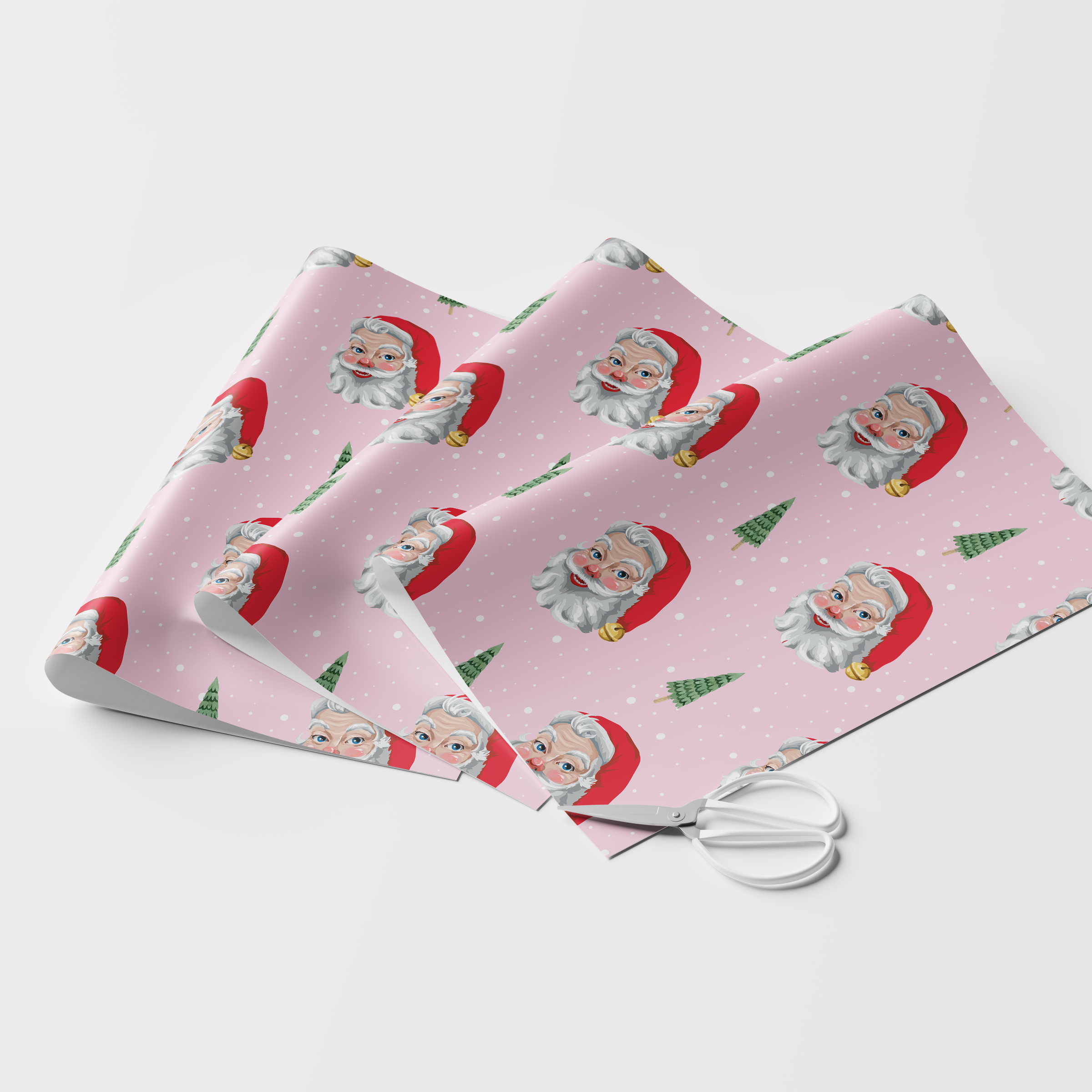 Kitschy Santa Wrapping Paper