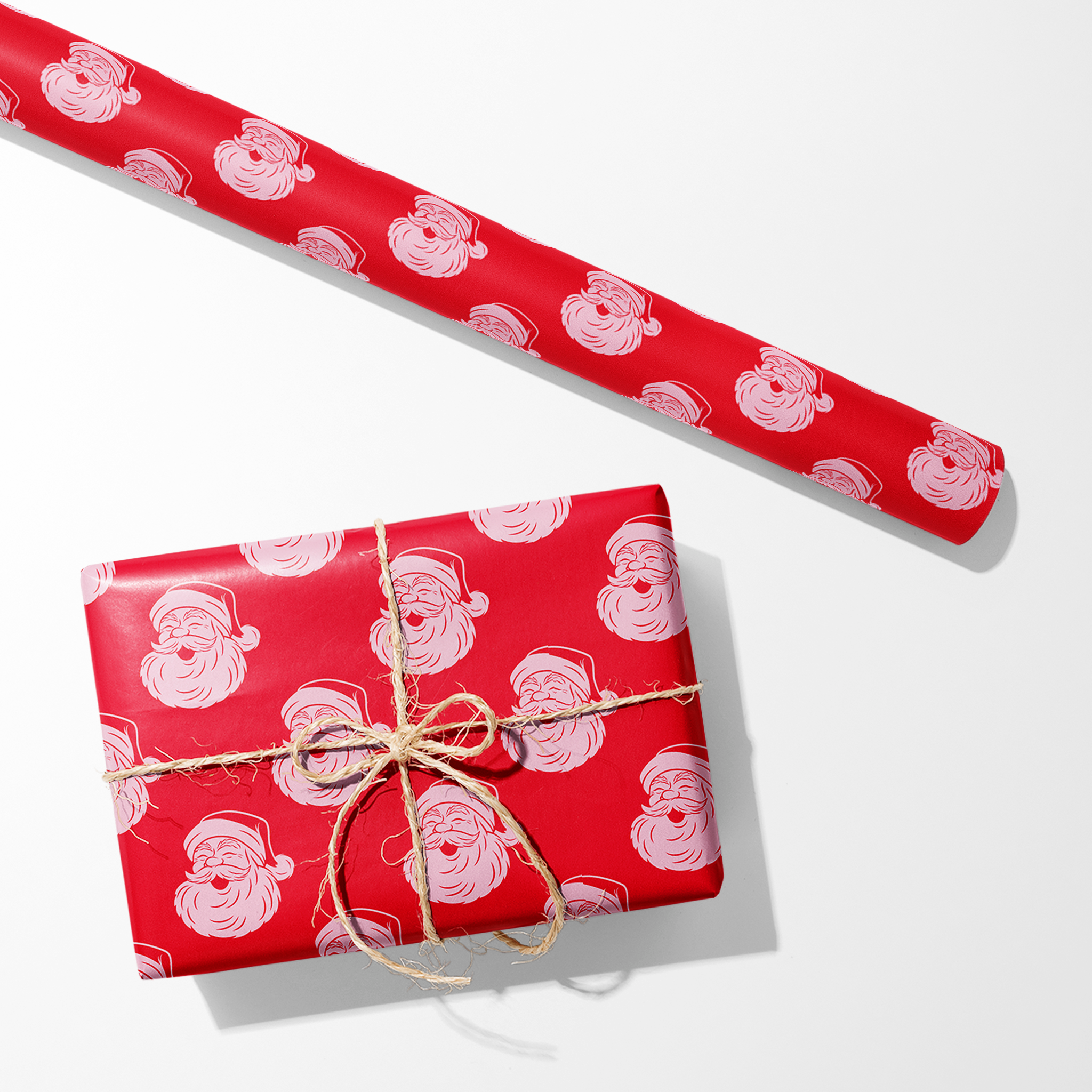 Laughing Santas Wrapping Paper