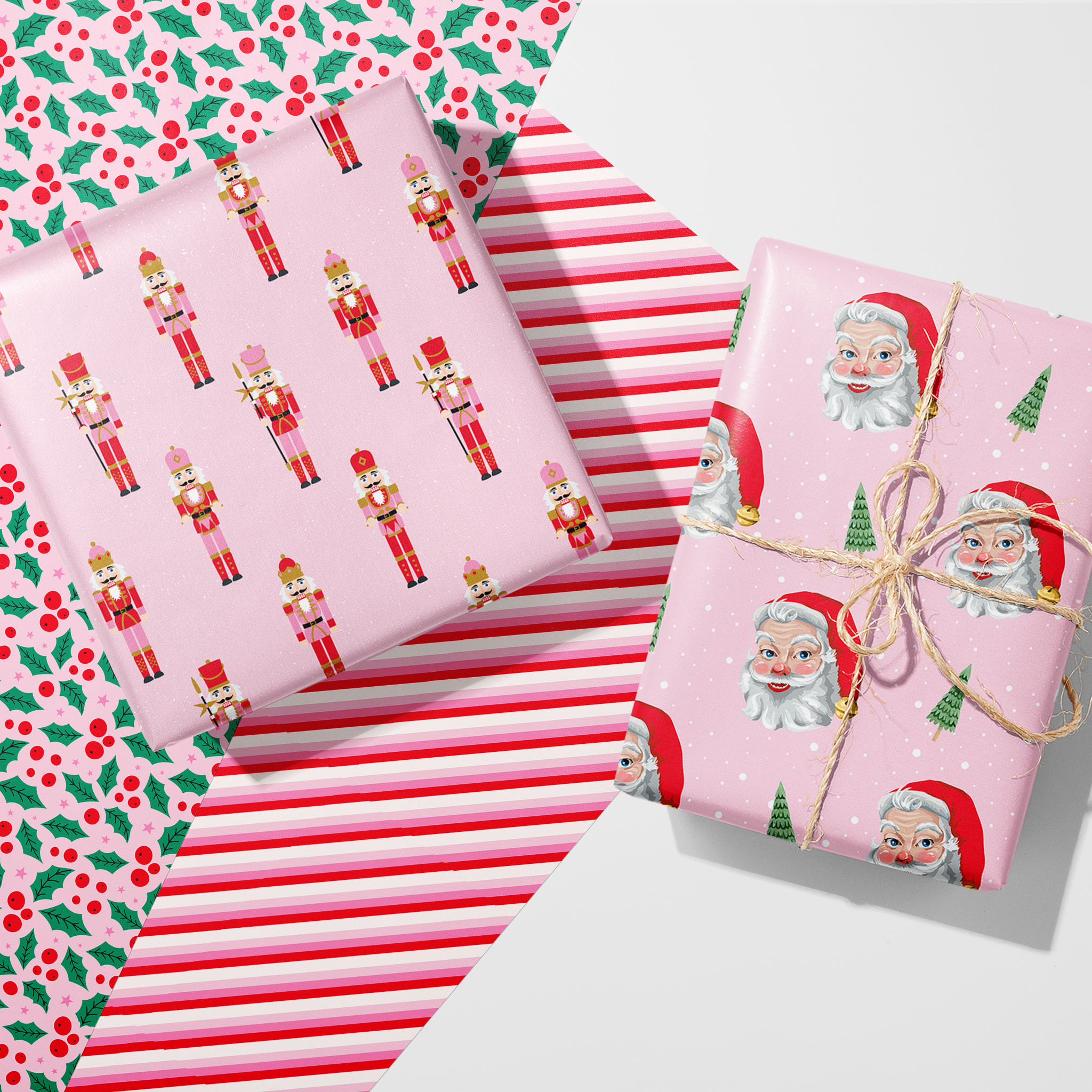 Kitschy Santa Wrapping Paper