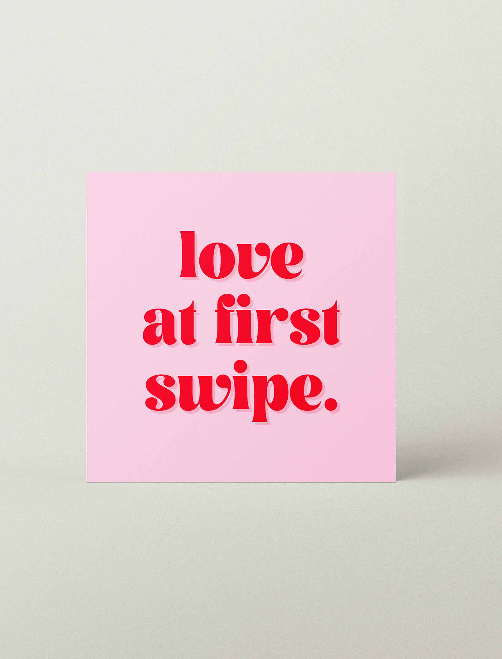 Love at First Swipe Card