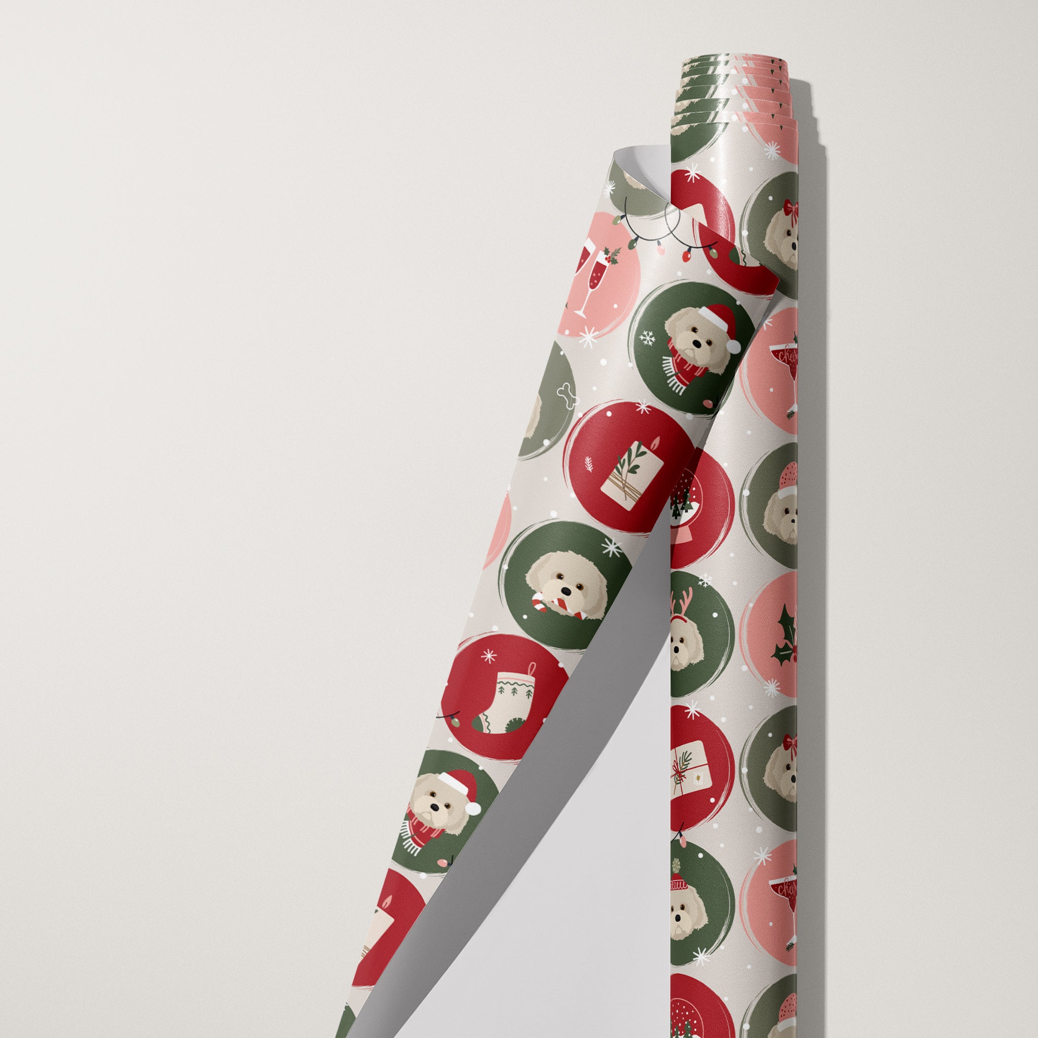 Lhasa Apso Ornaments Wrapping Paper