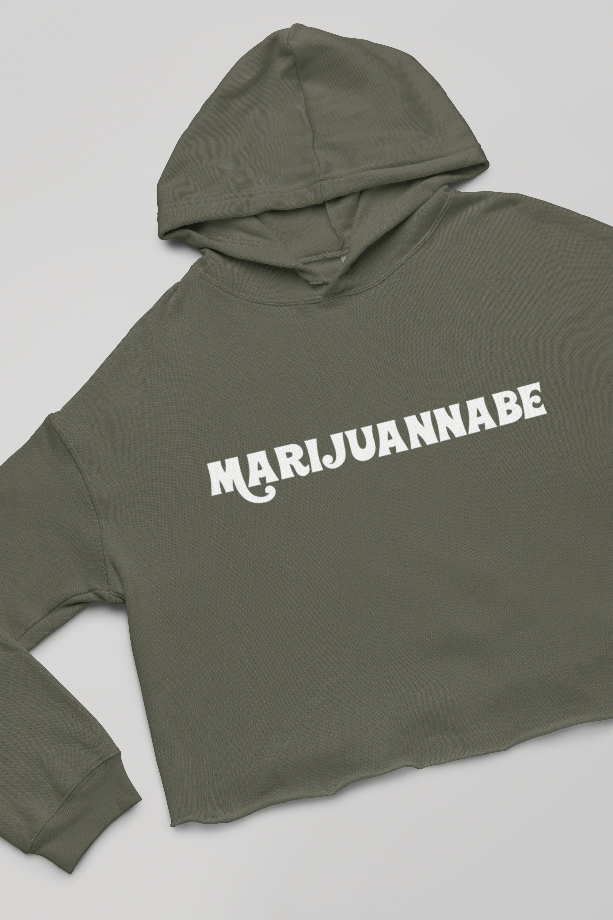 Marijuannabe Cropped Hoodie