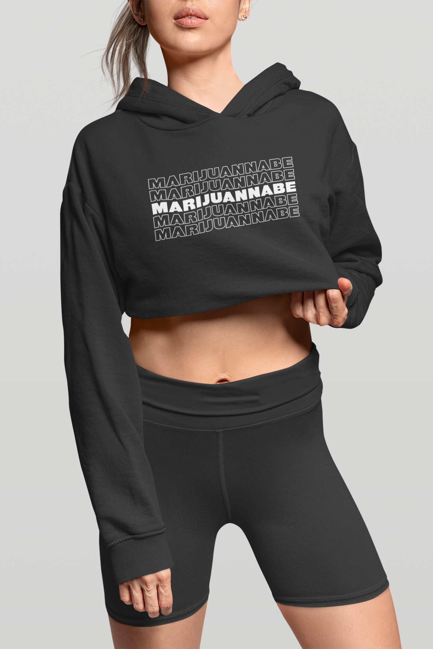 Marijuannabe Women's Cropped Sweatshirt