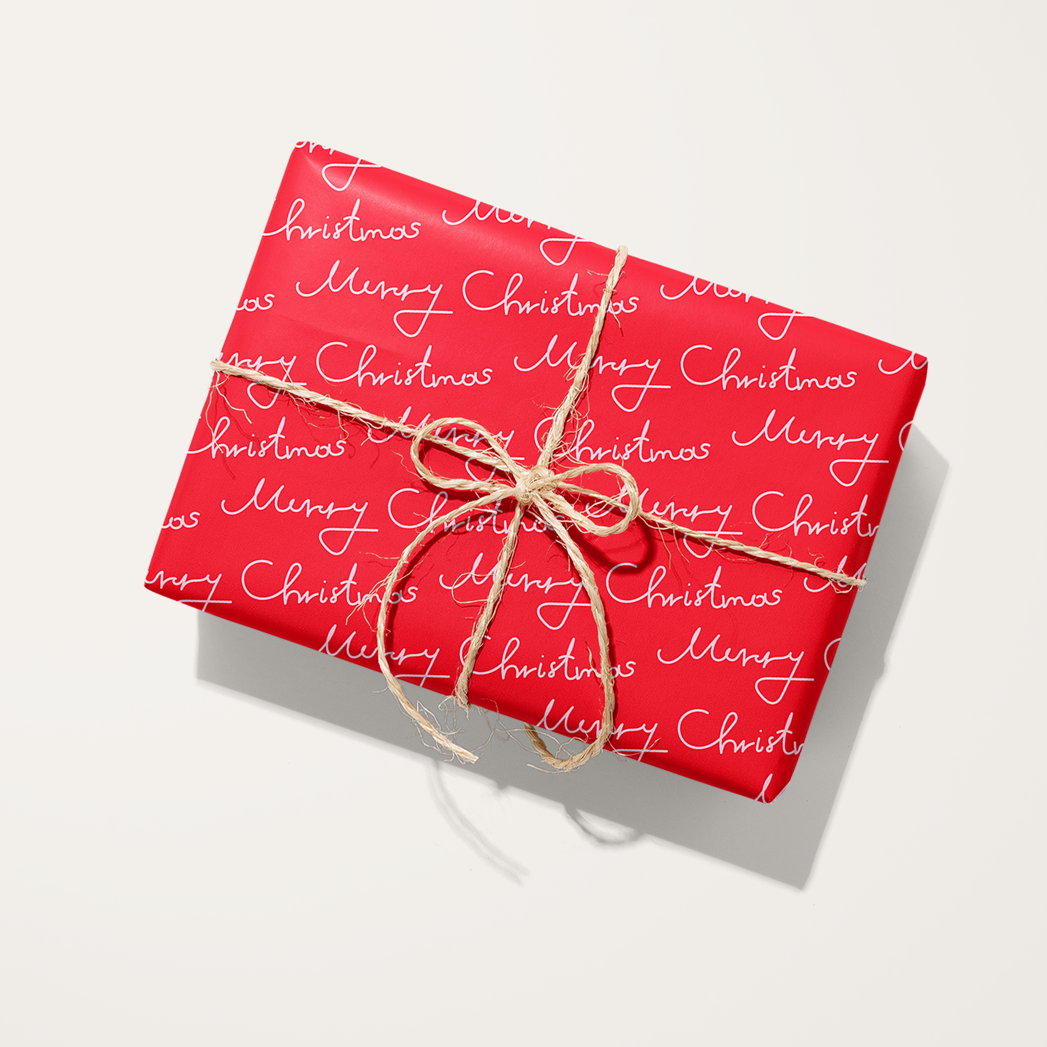 Merry Christmas Script Wrapping Paper