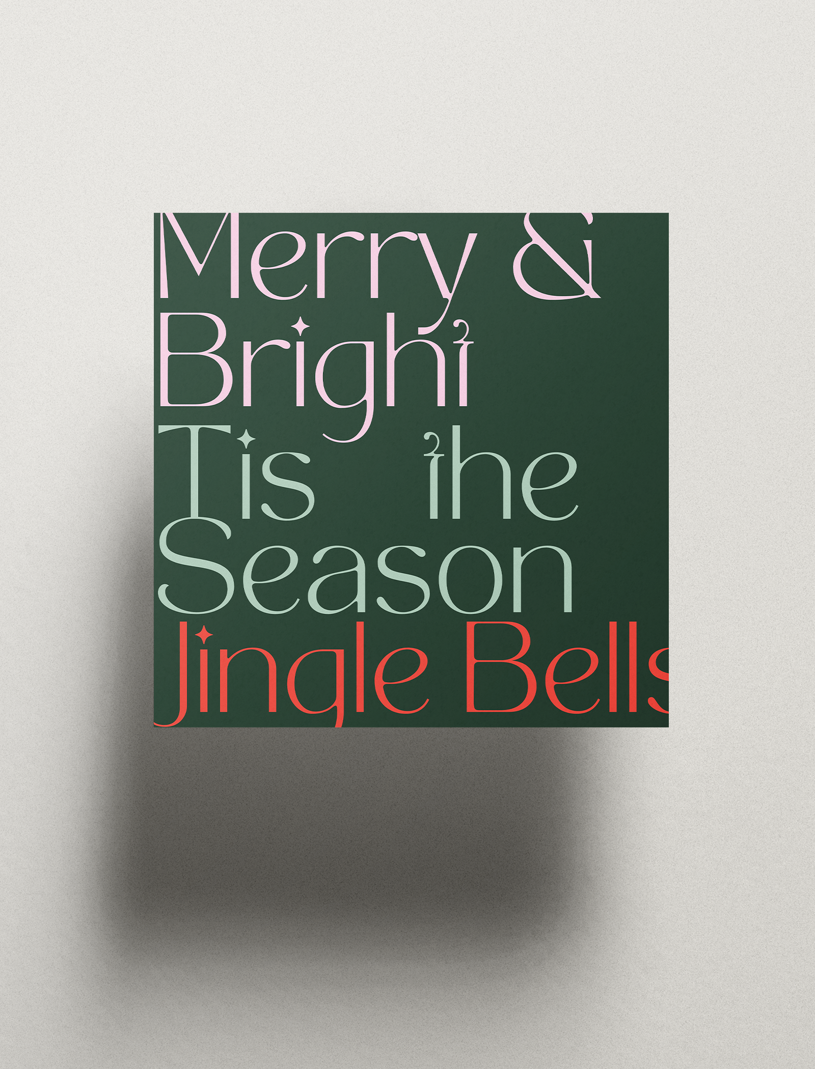 Merry & Bright Holiday Card