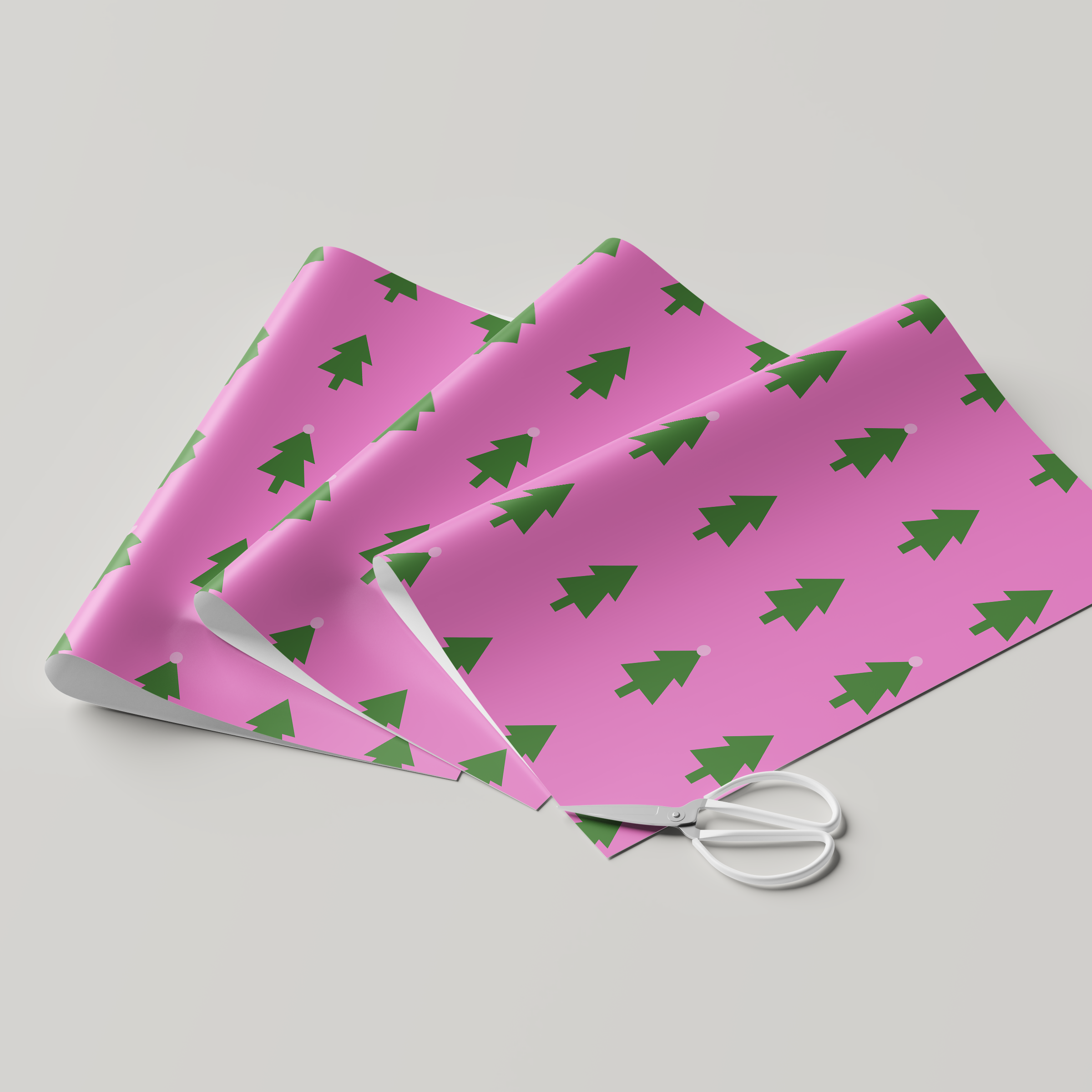 Christmas Trees Pattern Wrapping Paper