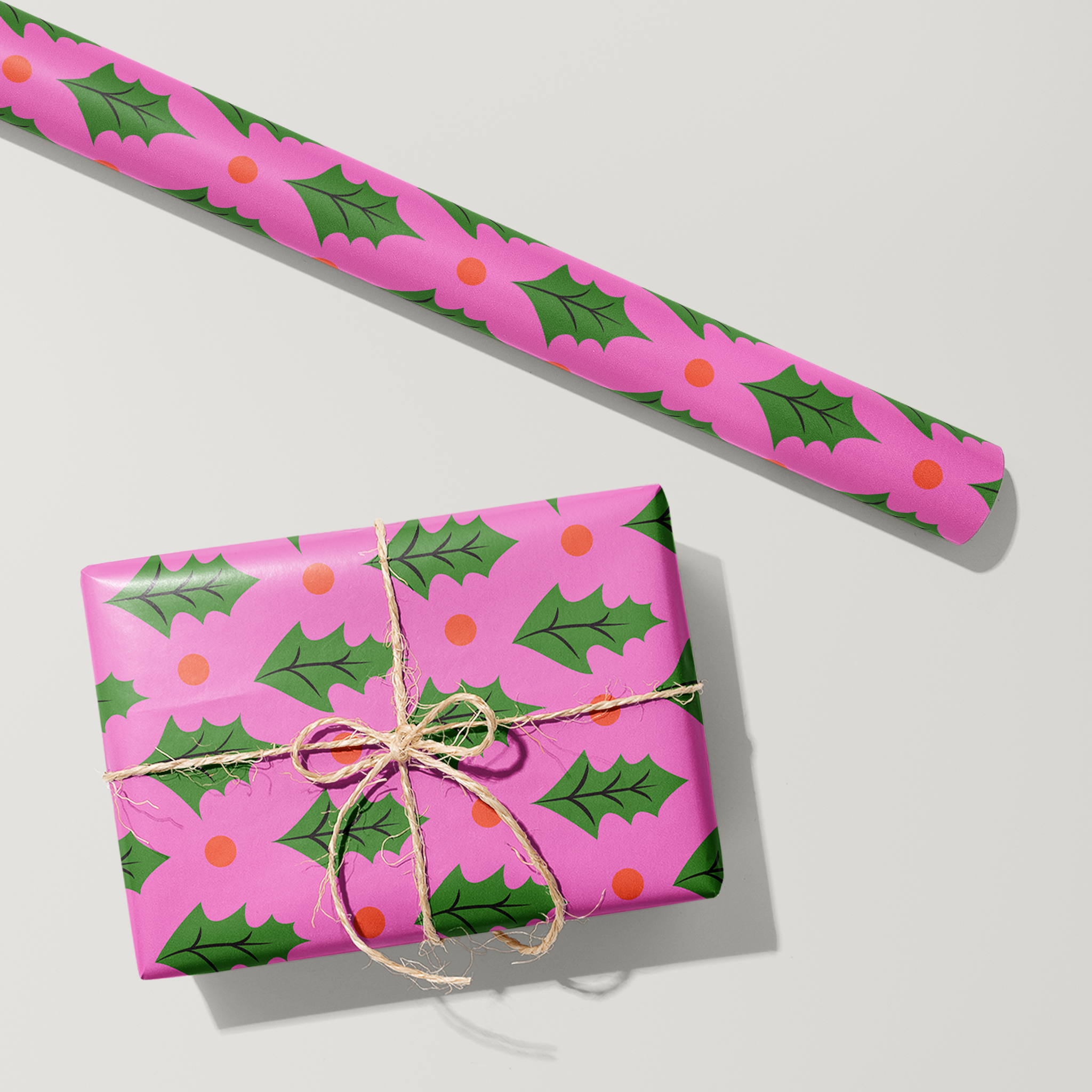 Mistletoe Palm Royale Wrapping Paper