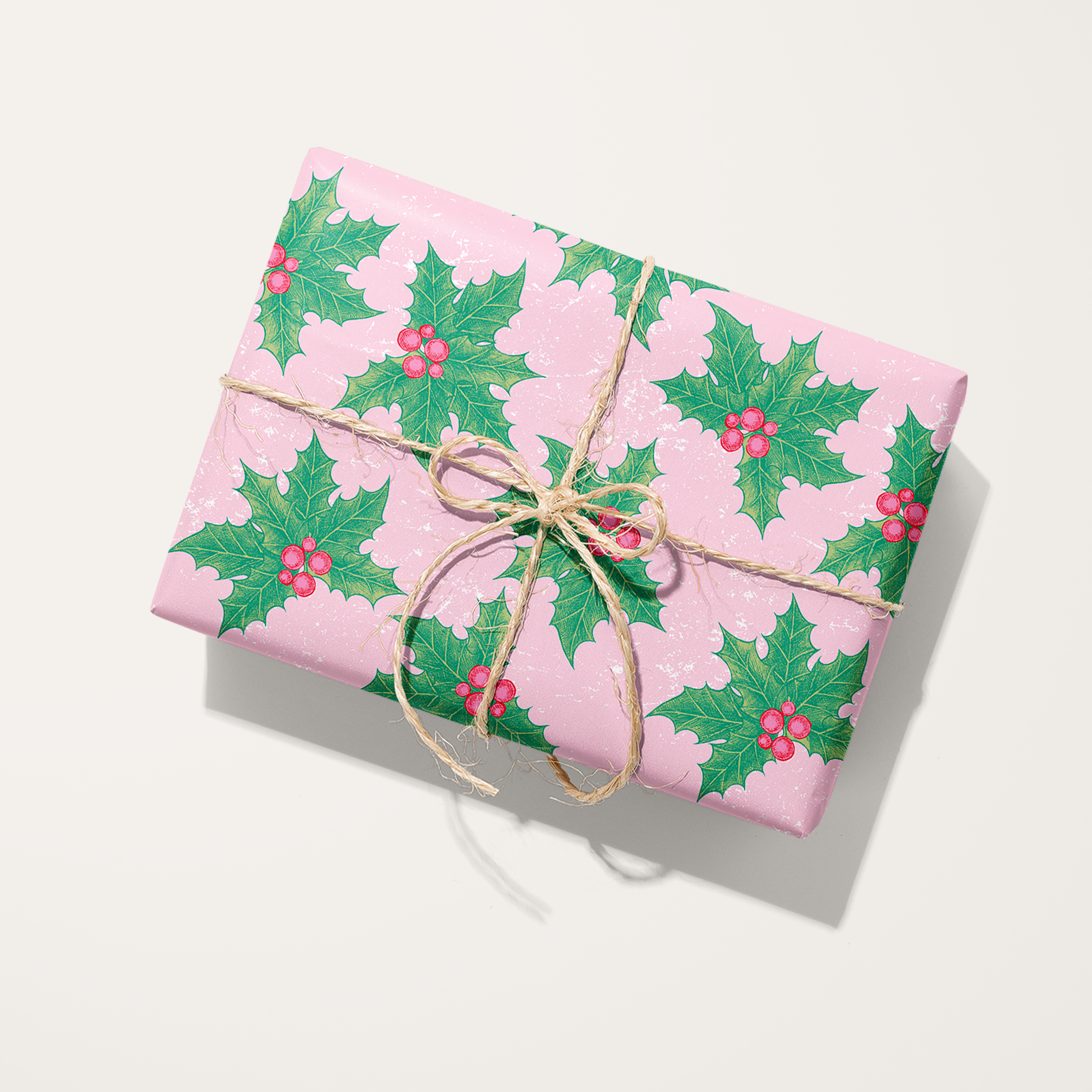 Mistletoe Grunge Wrapping Paper