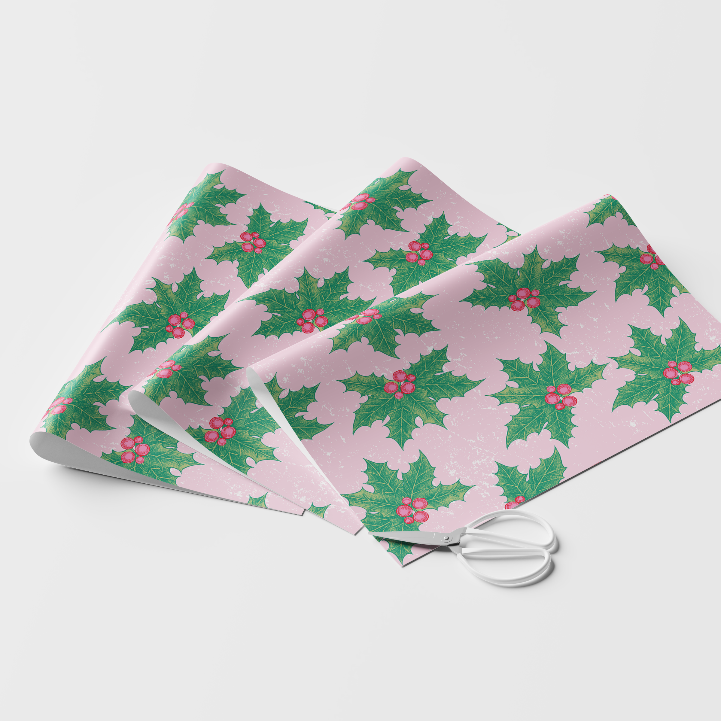 Mistletoe Grunge Wrapping Paper