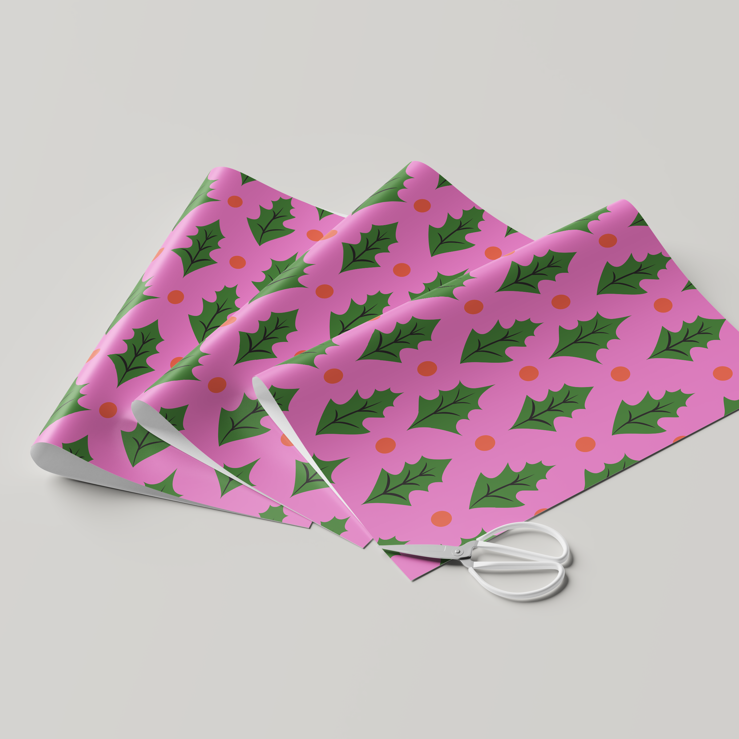 Mistletoe Palm Royale Wrapping Paper