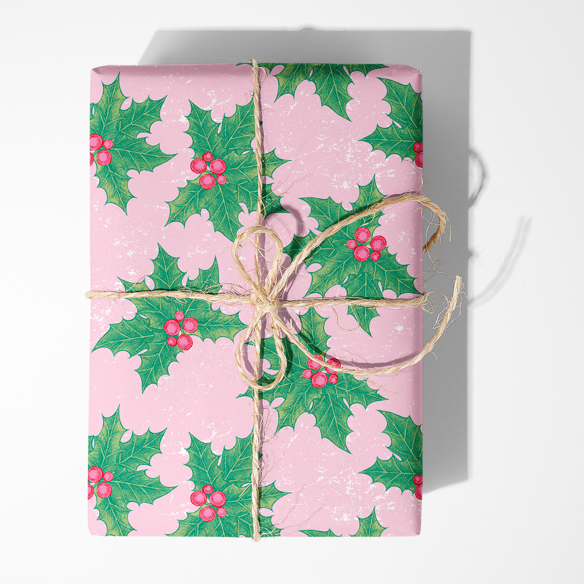 Mistletoe Grunge Wrapping Paper