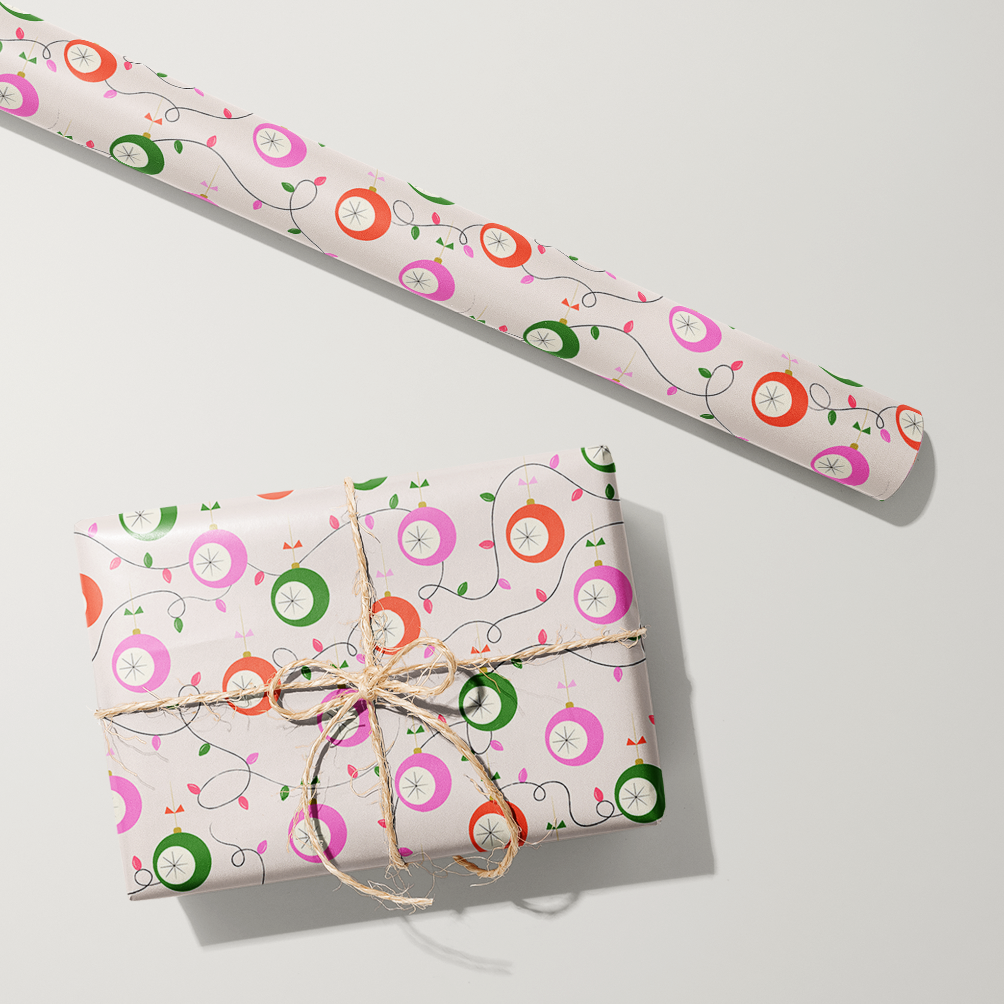 Ornament Lights Wrapping Paper