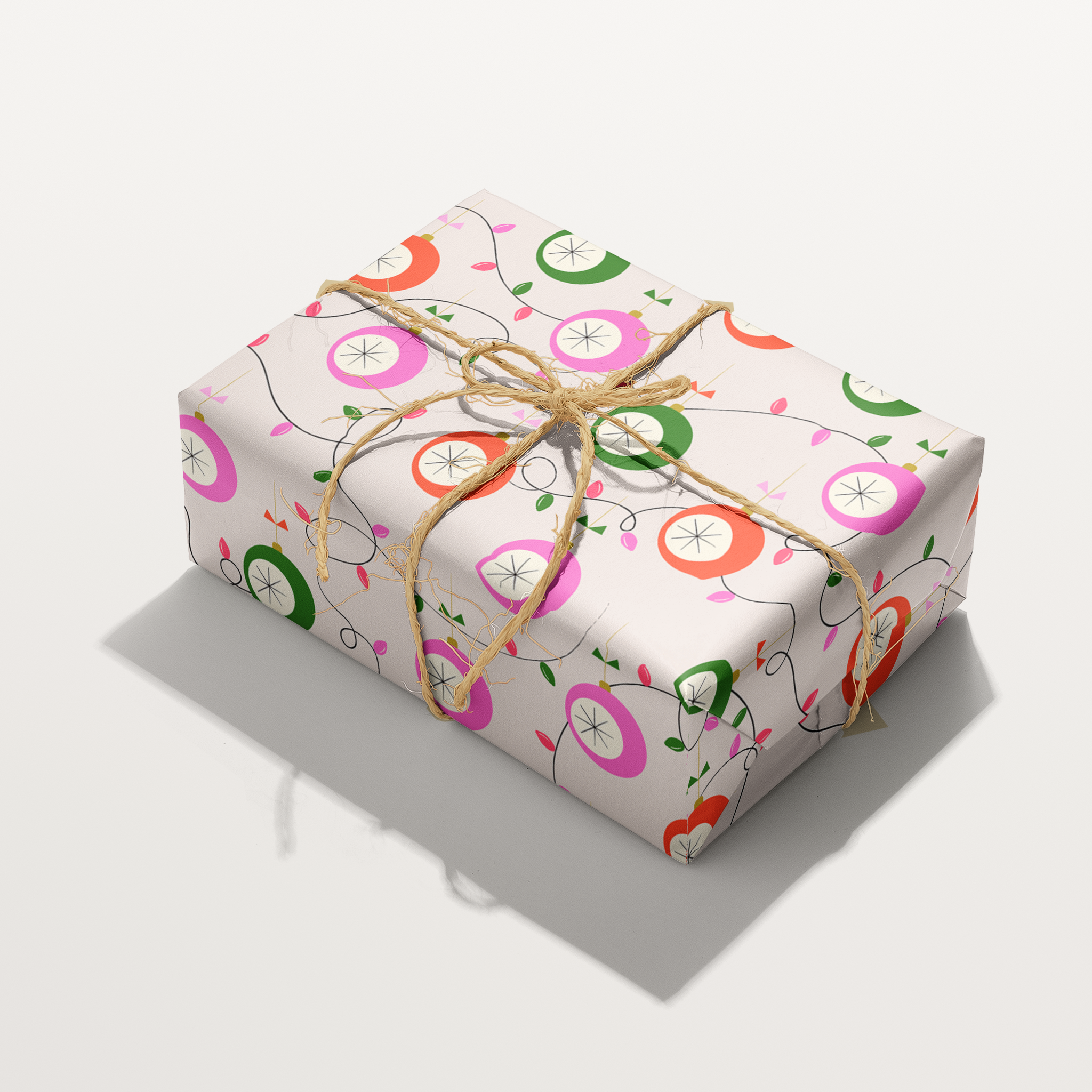 Ornament Lights Wrapping Paper