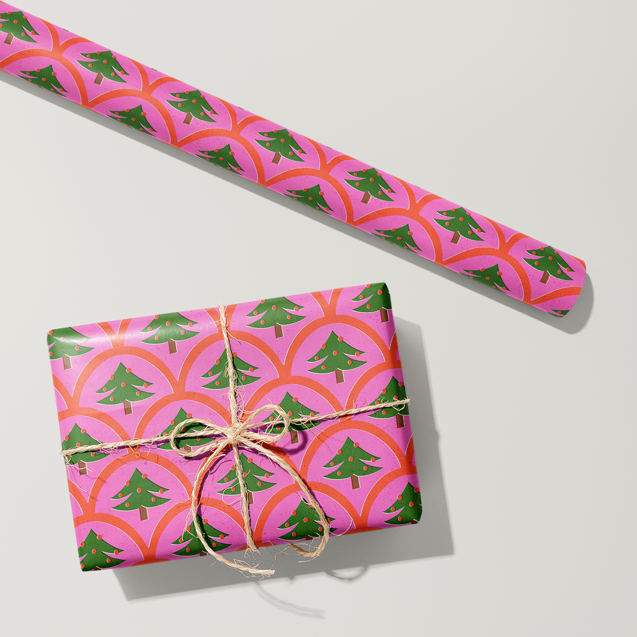 Ornament Trees Wrapping Paper