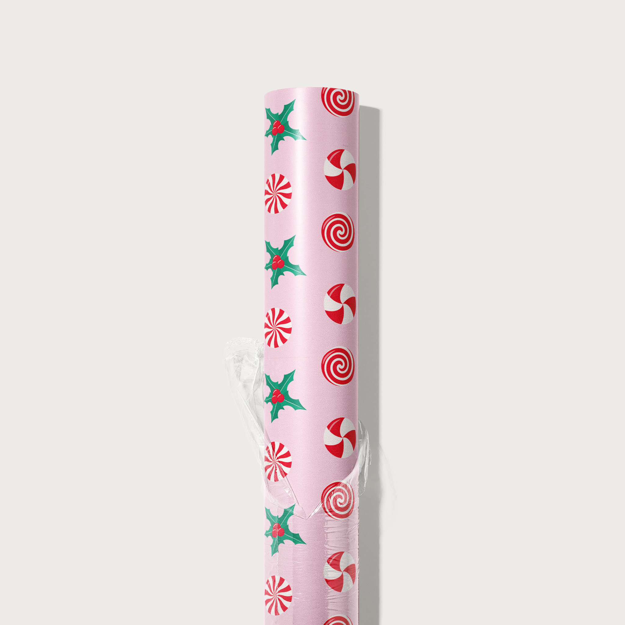 Peppermint Mistletoe Candy Wrapping Paper