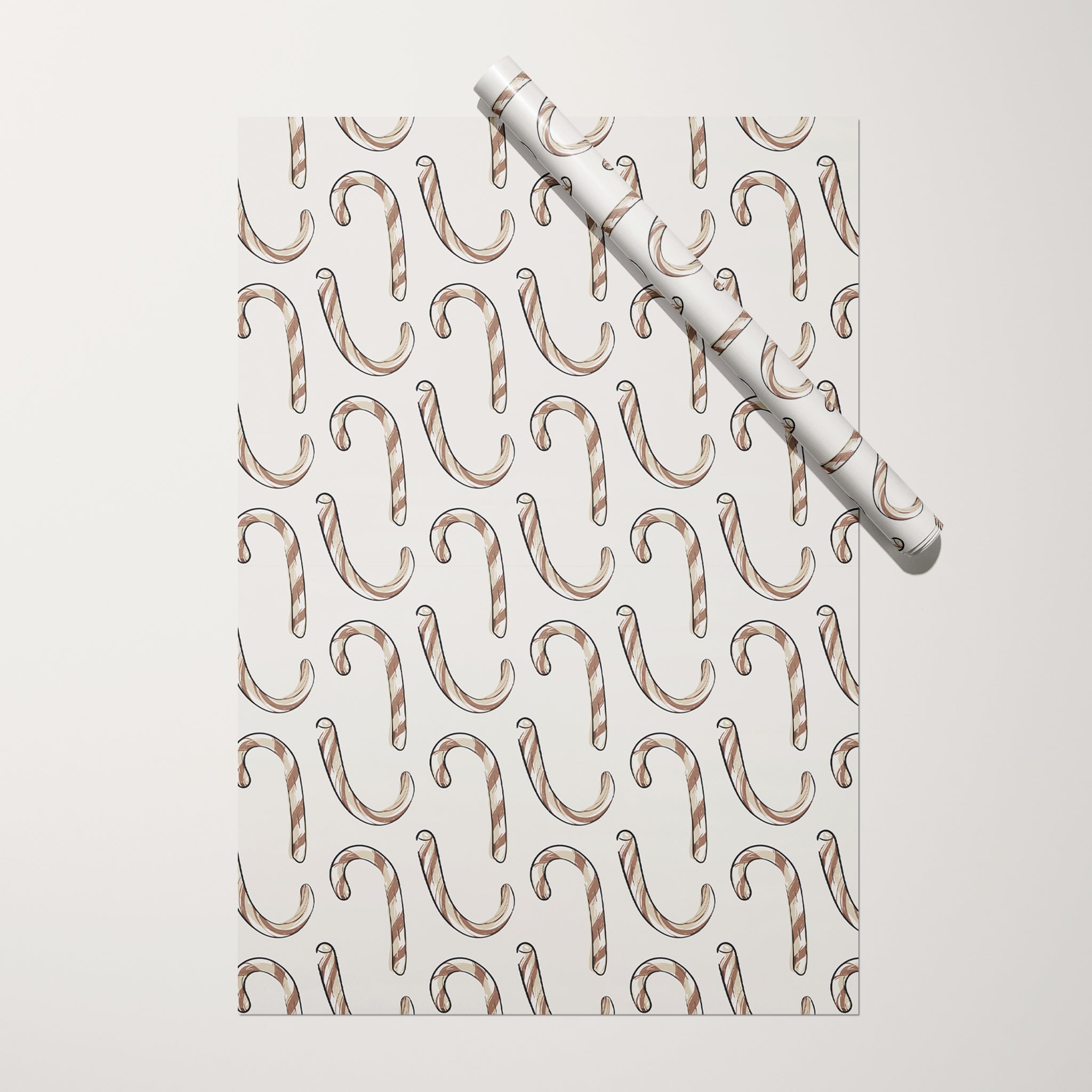 Candy Cane Wrapping Paper