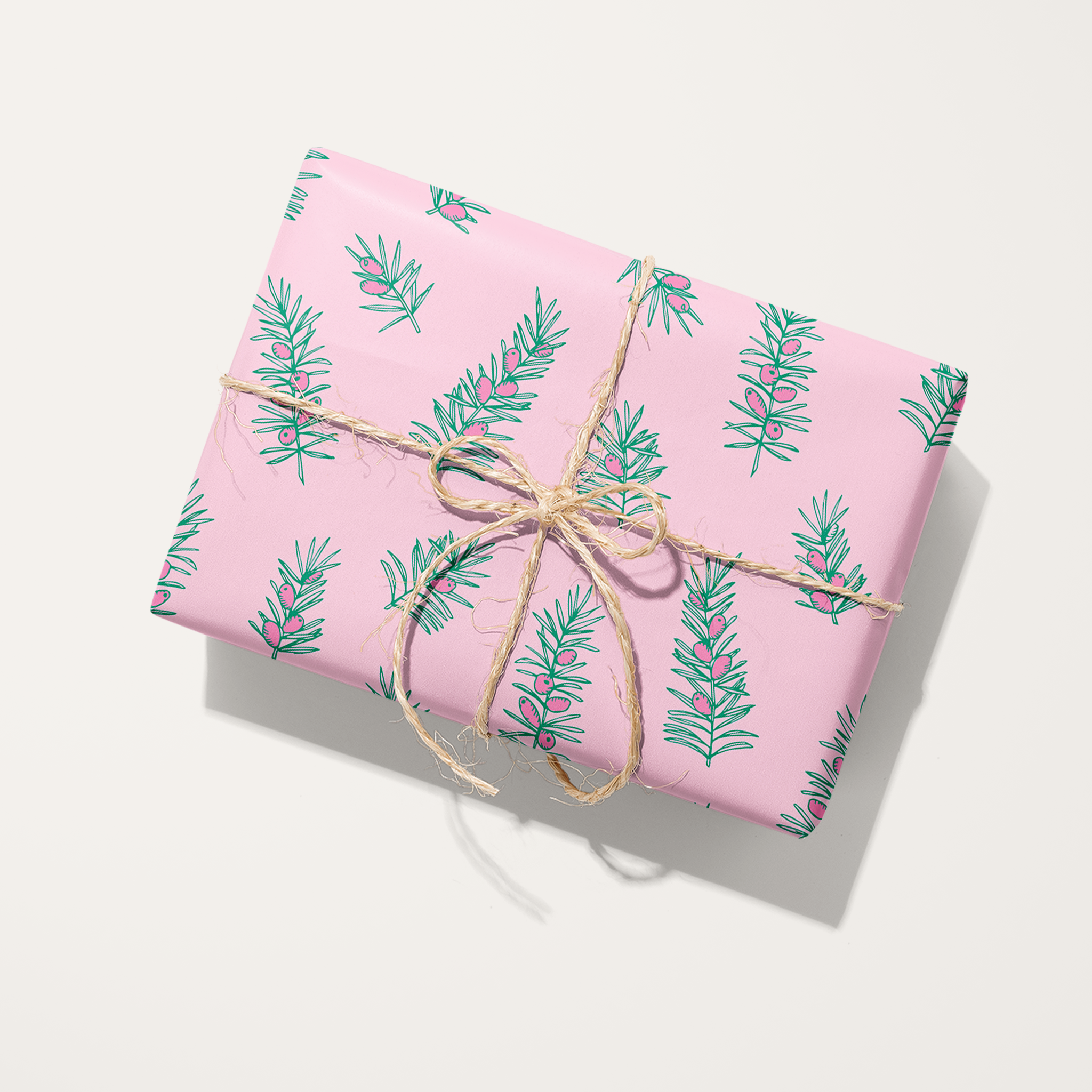 Pine Branches Wrapping Paper