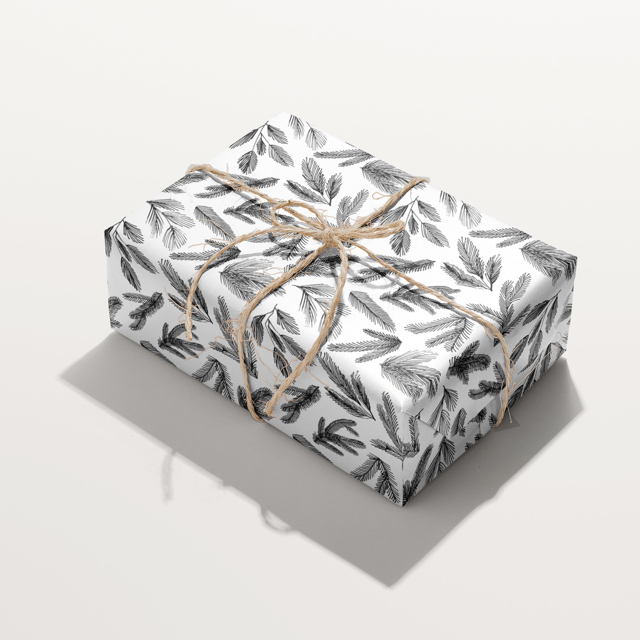 Pine Branches Wrapping Paper