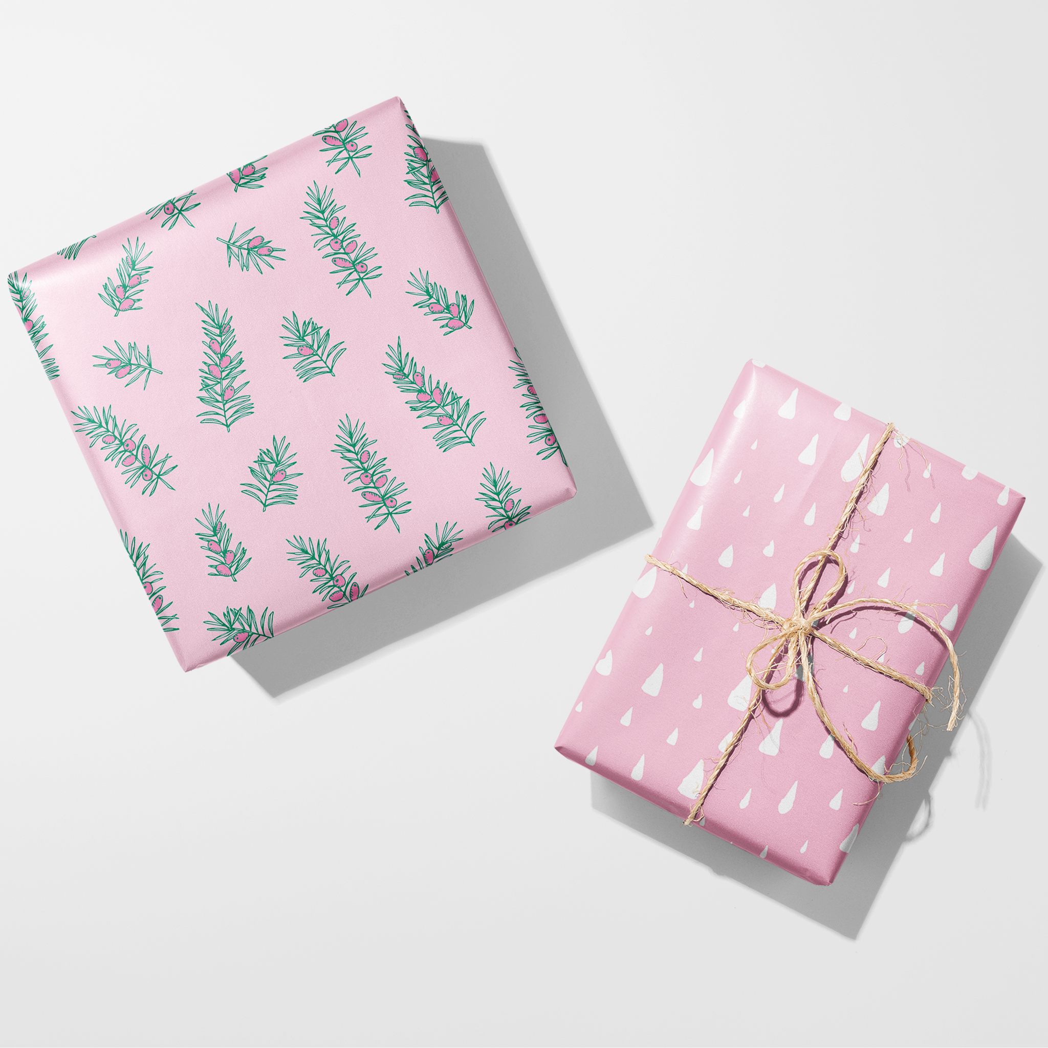 Pine Branches Wrapping Paper