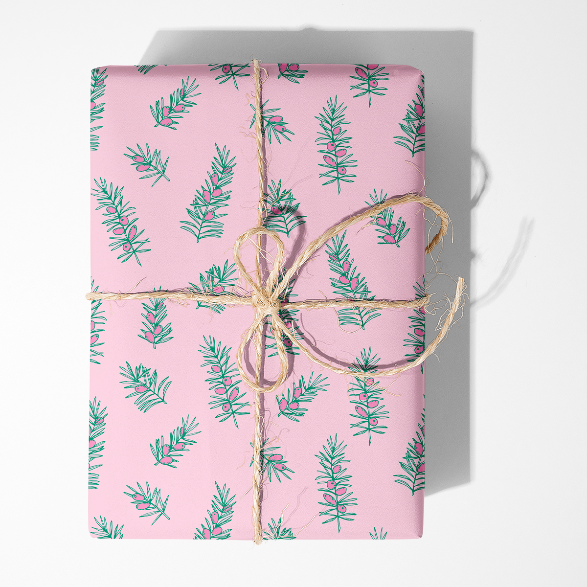 Pine Branches Wrapping Paper