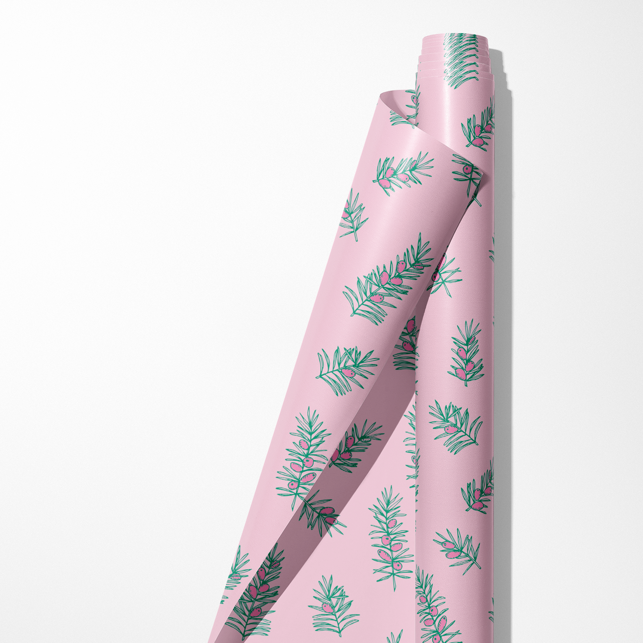 Pine Branches Wrapping Paper