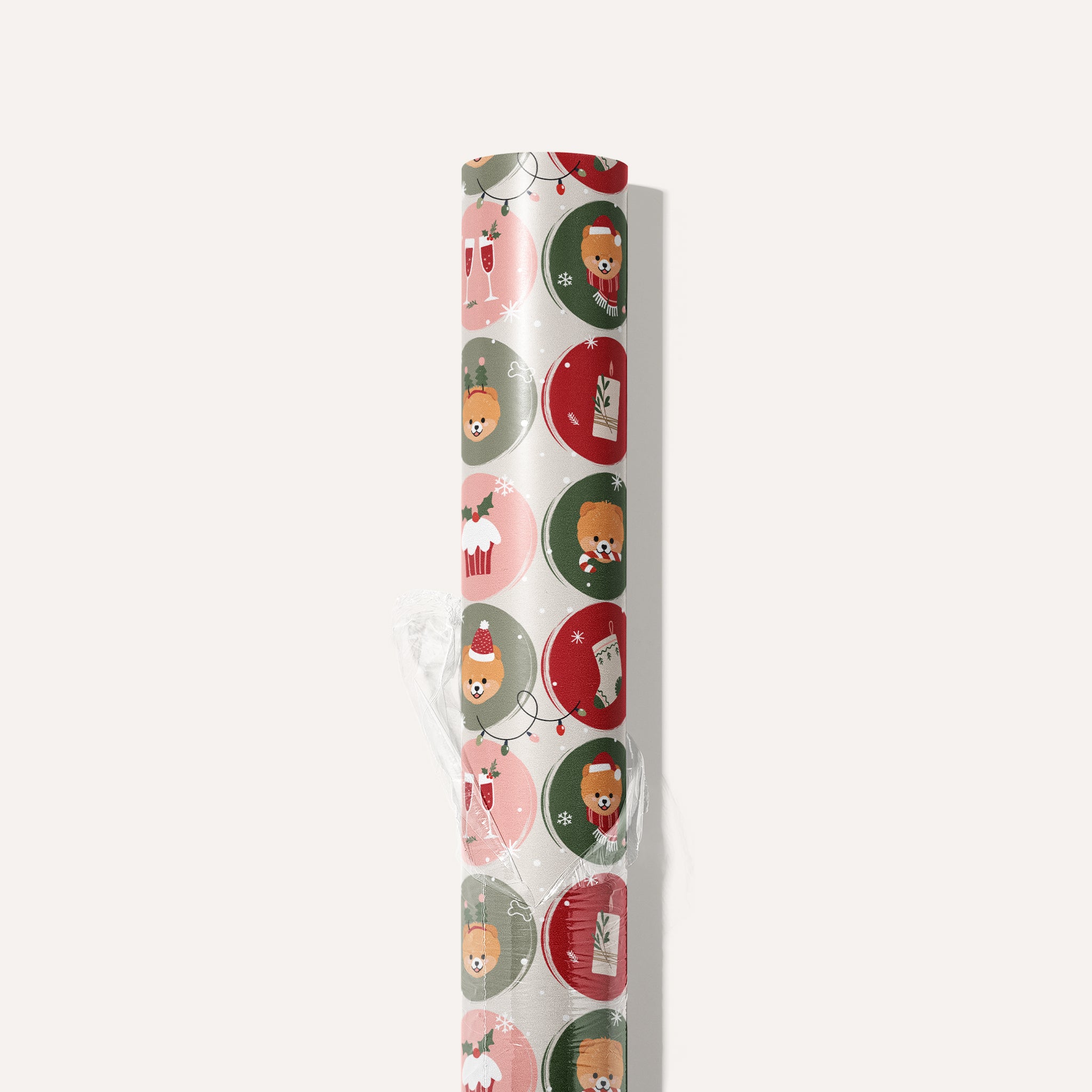 Pomeranian Ornaments Wrapping Paper