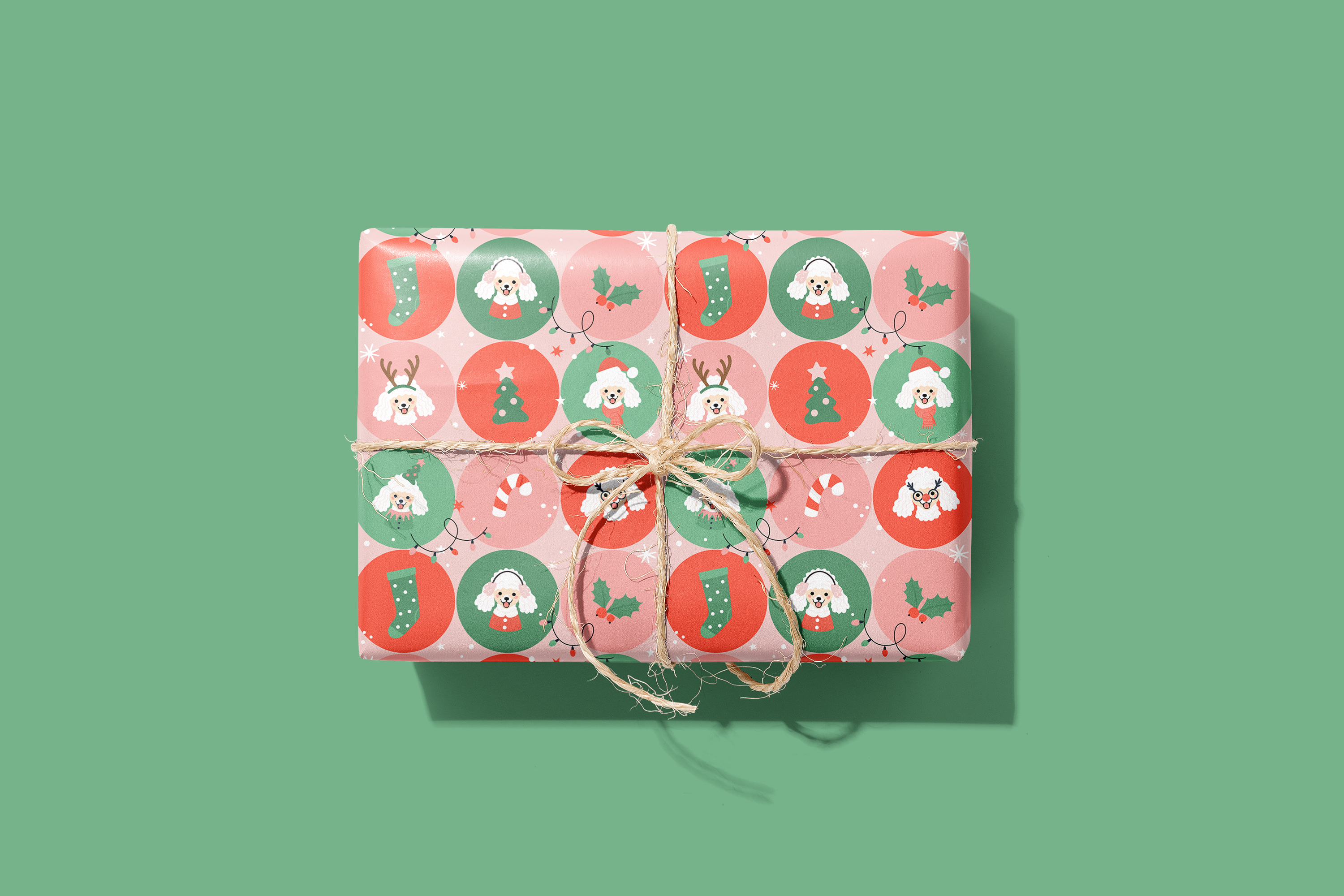 Poodle Wrapping Paper