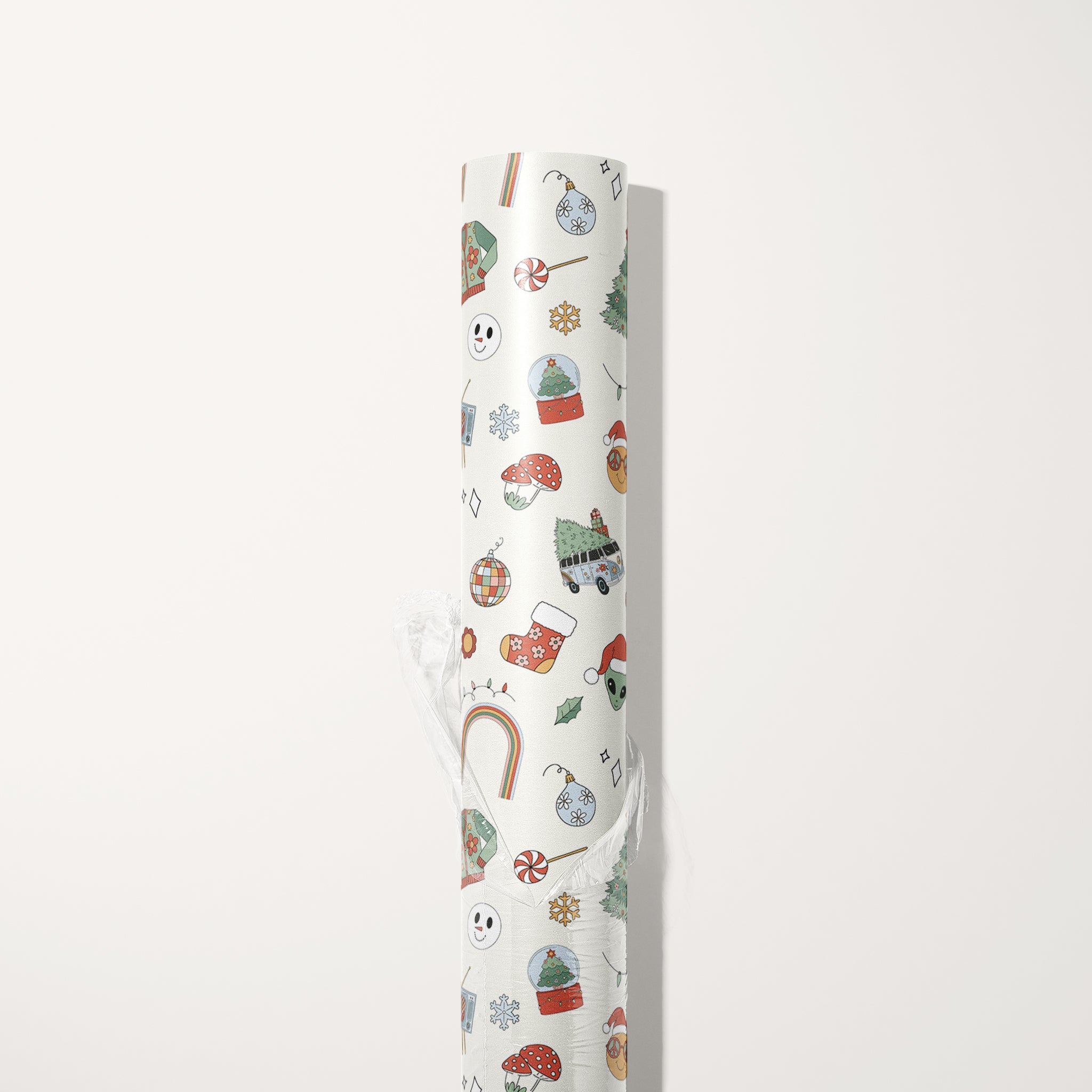 Retro Emojis Wrapping Paper