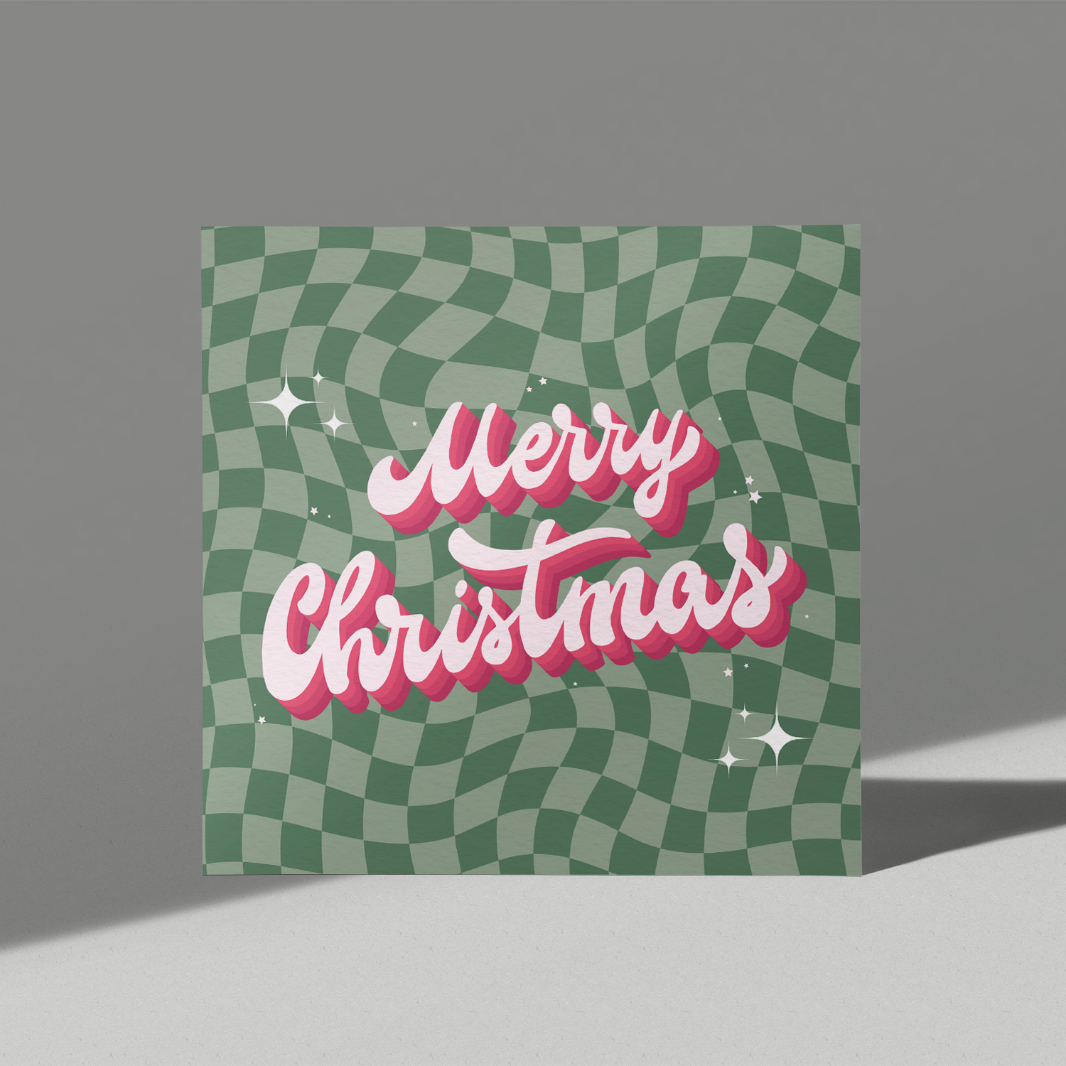 Retro Merry Christmas Card