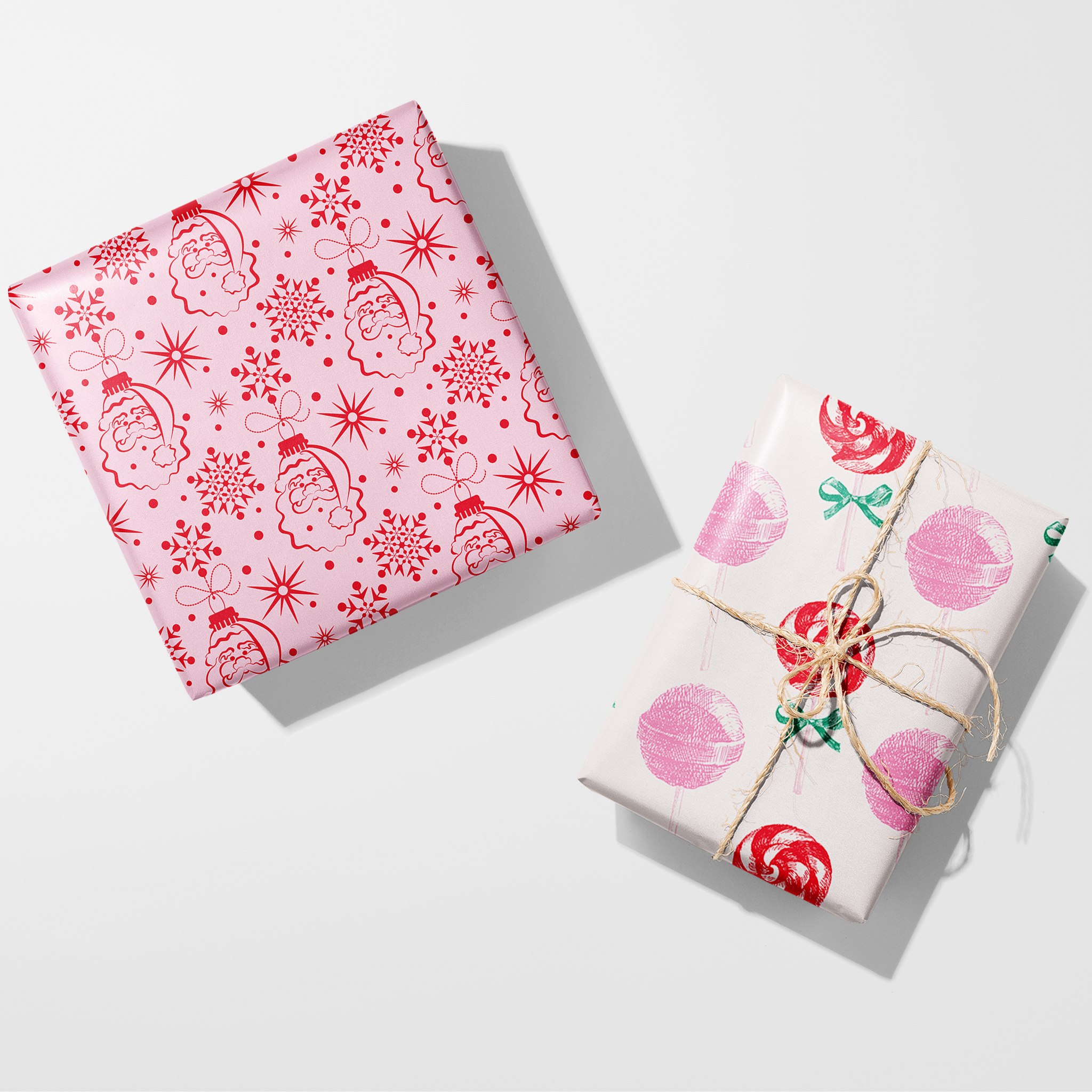 Peppermint Lollipops Wrapping Paper