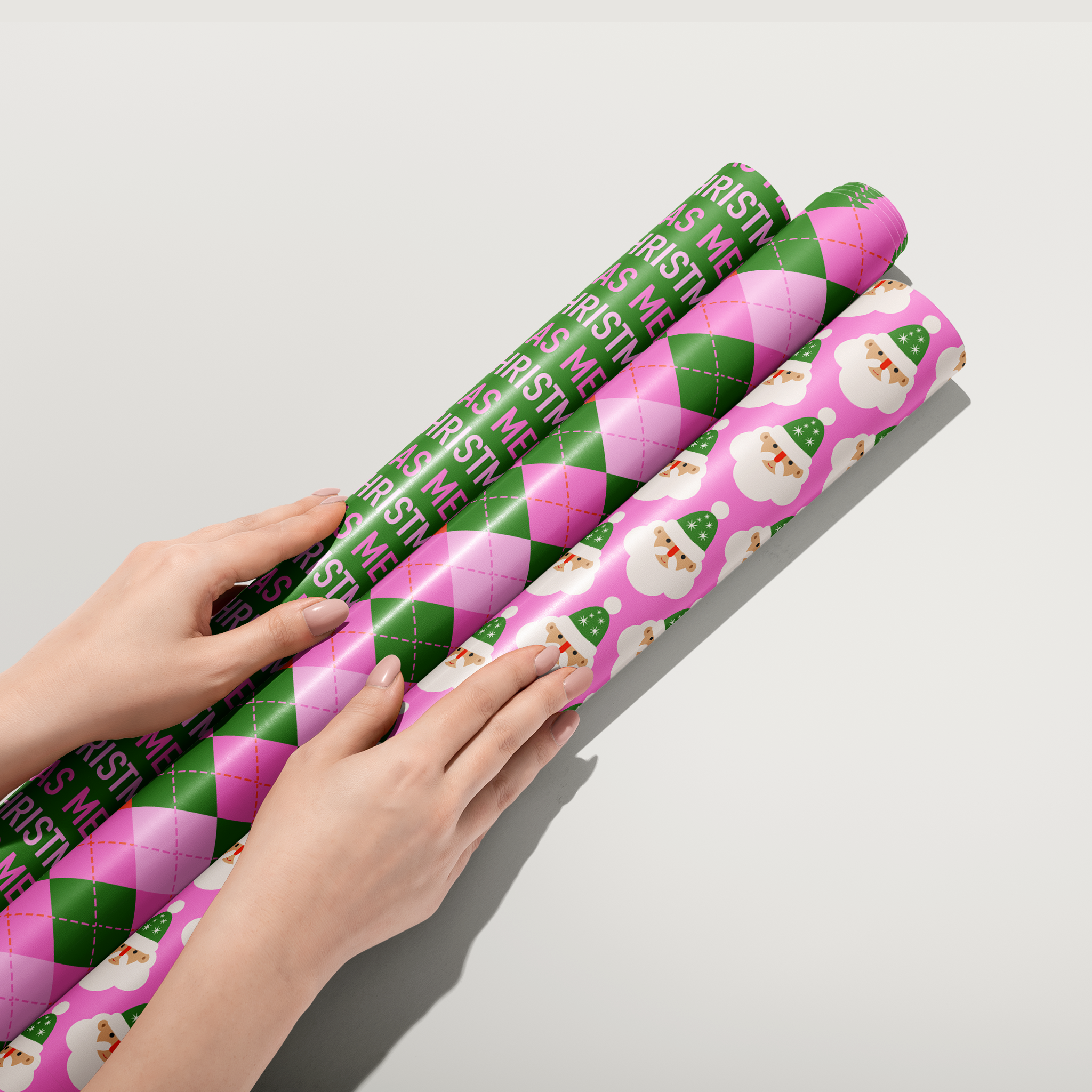 Santas Palm Royale Wrapping Paper