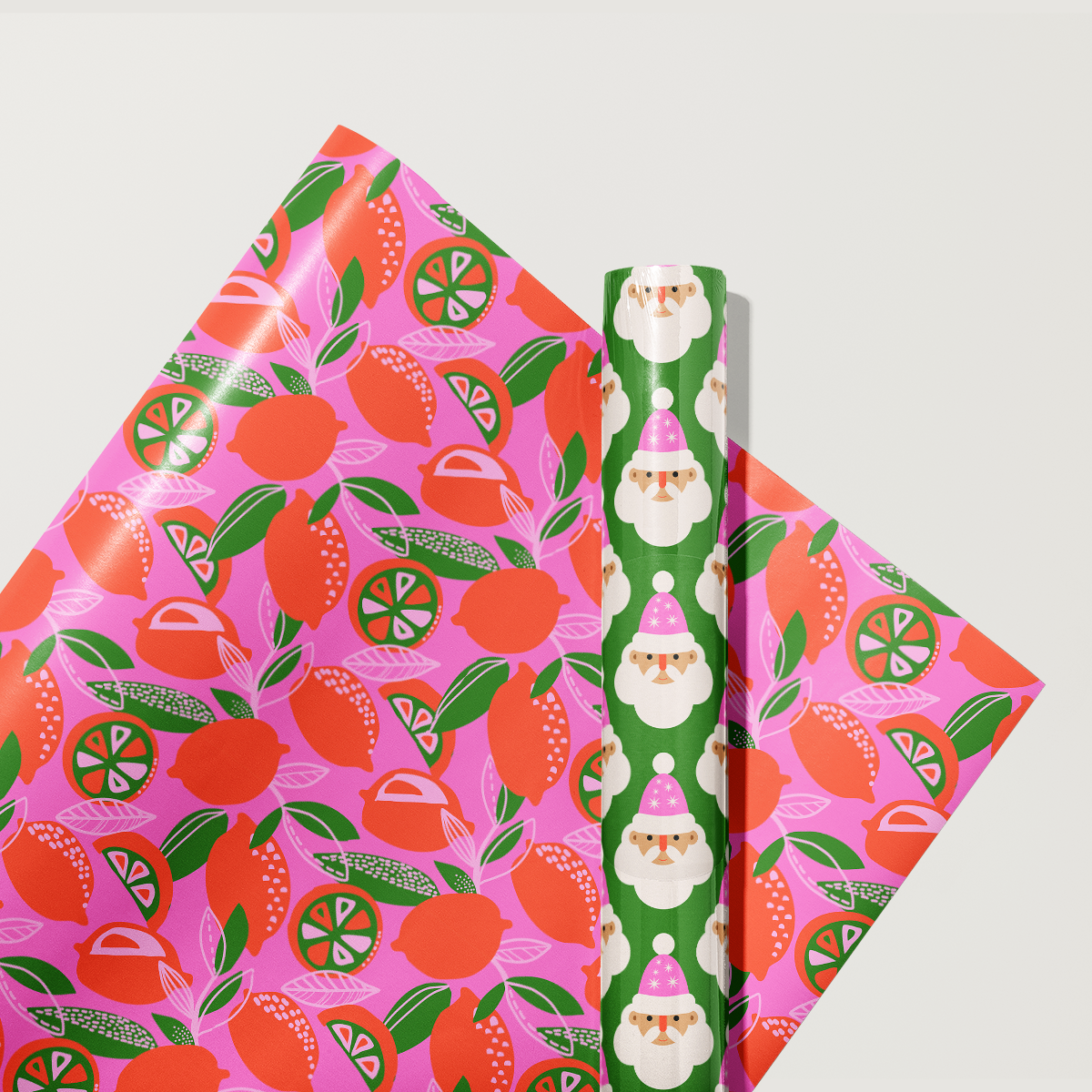 Santas Palm Royale Wrapping Paper