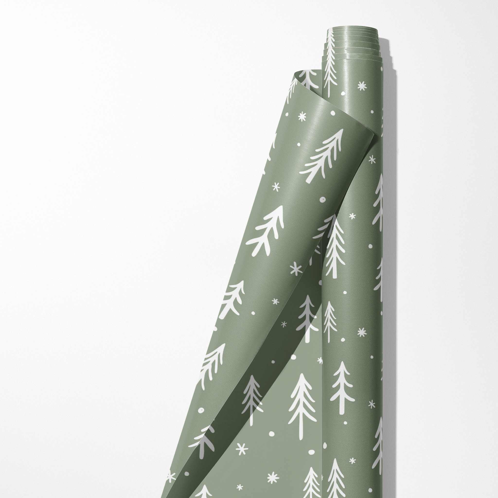 Scribble Trees Wrapping Paper