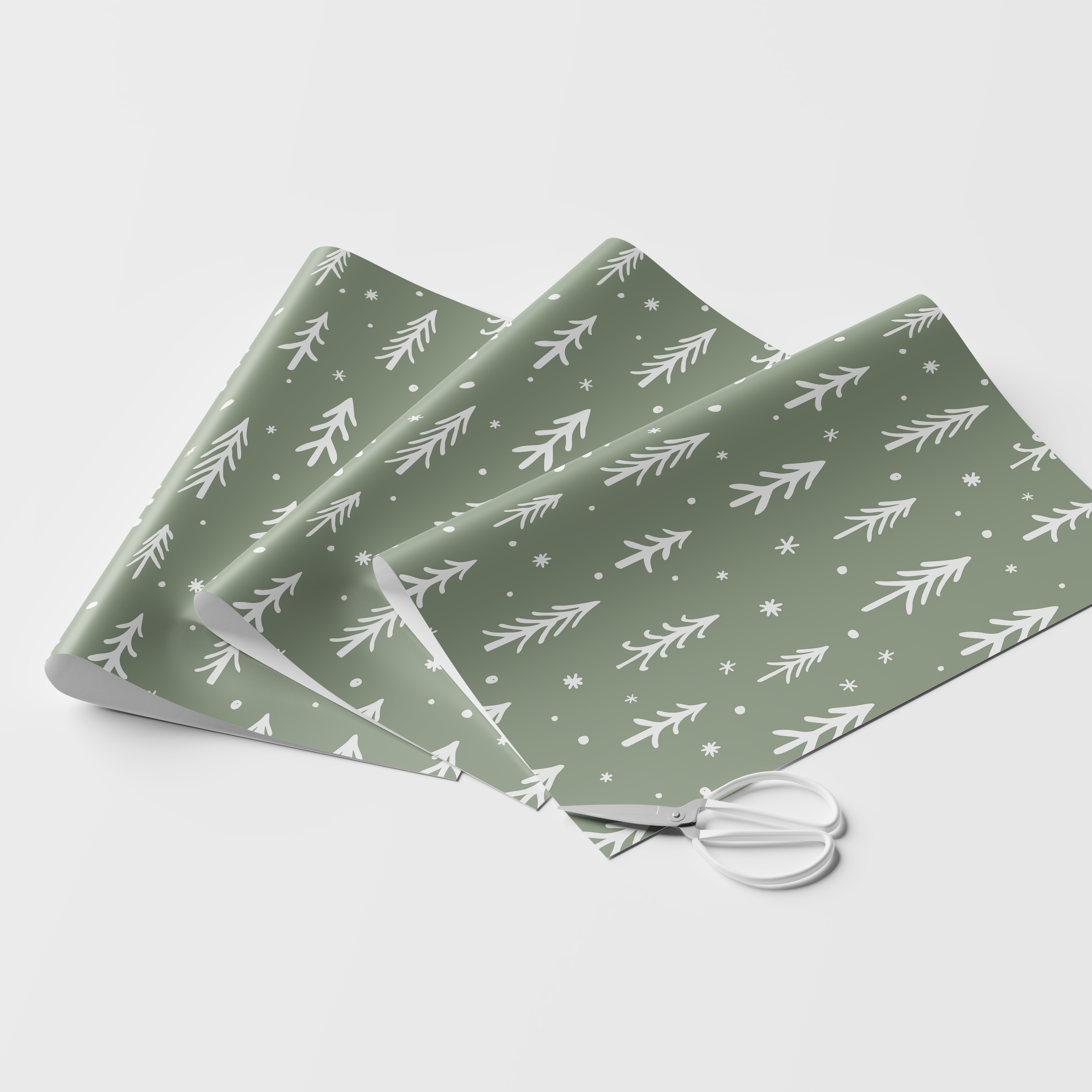 Scribble Trees Wrapping Paper