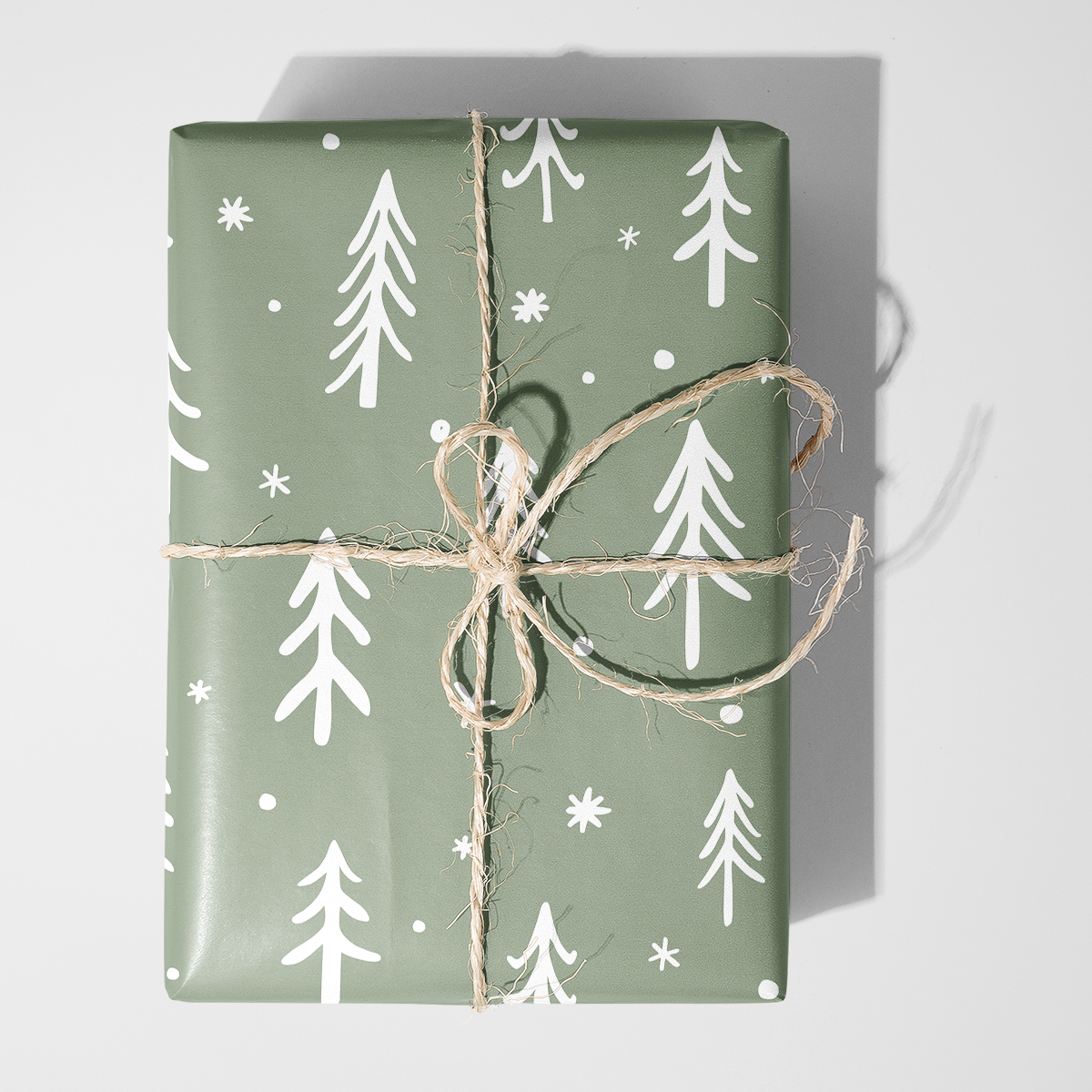 Scribble Trees Wrapping Paper