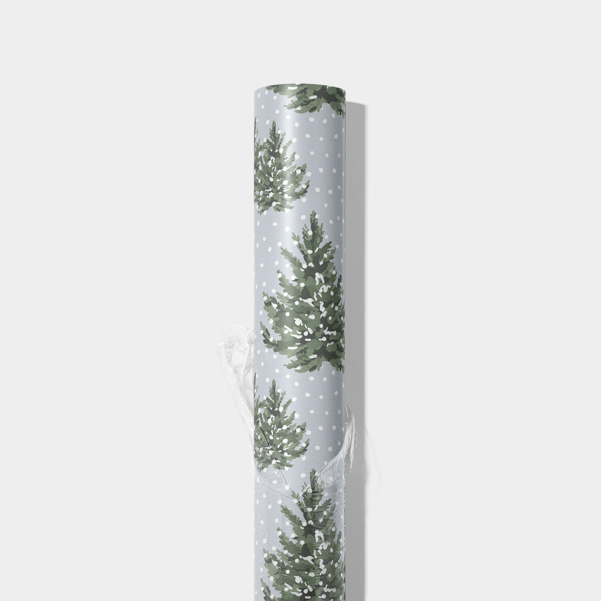 Snowy Christmas Trees Wrapping Paper