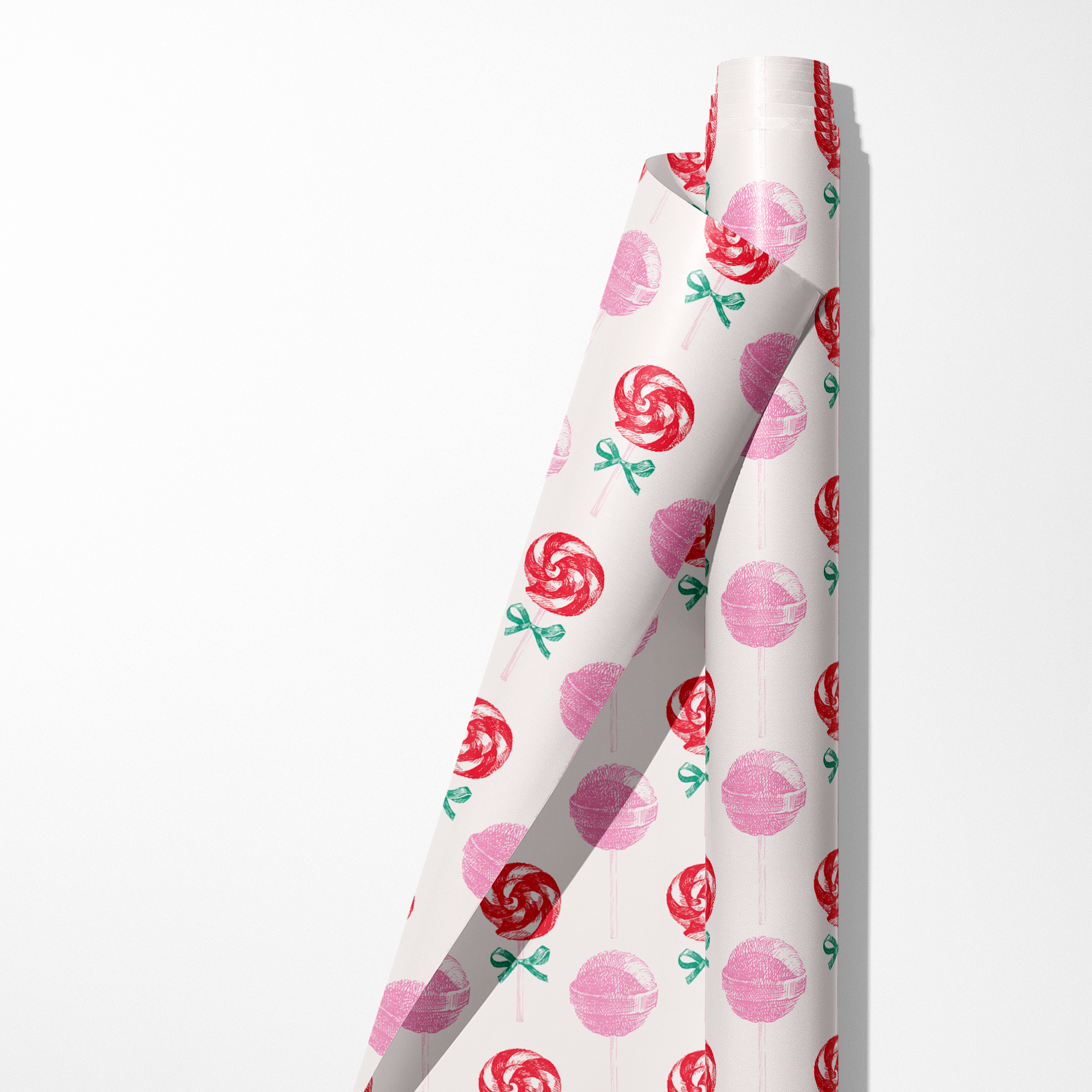 Peppermint Lollipops Wrapping Paper