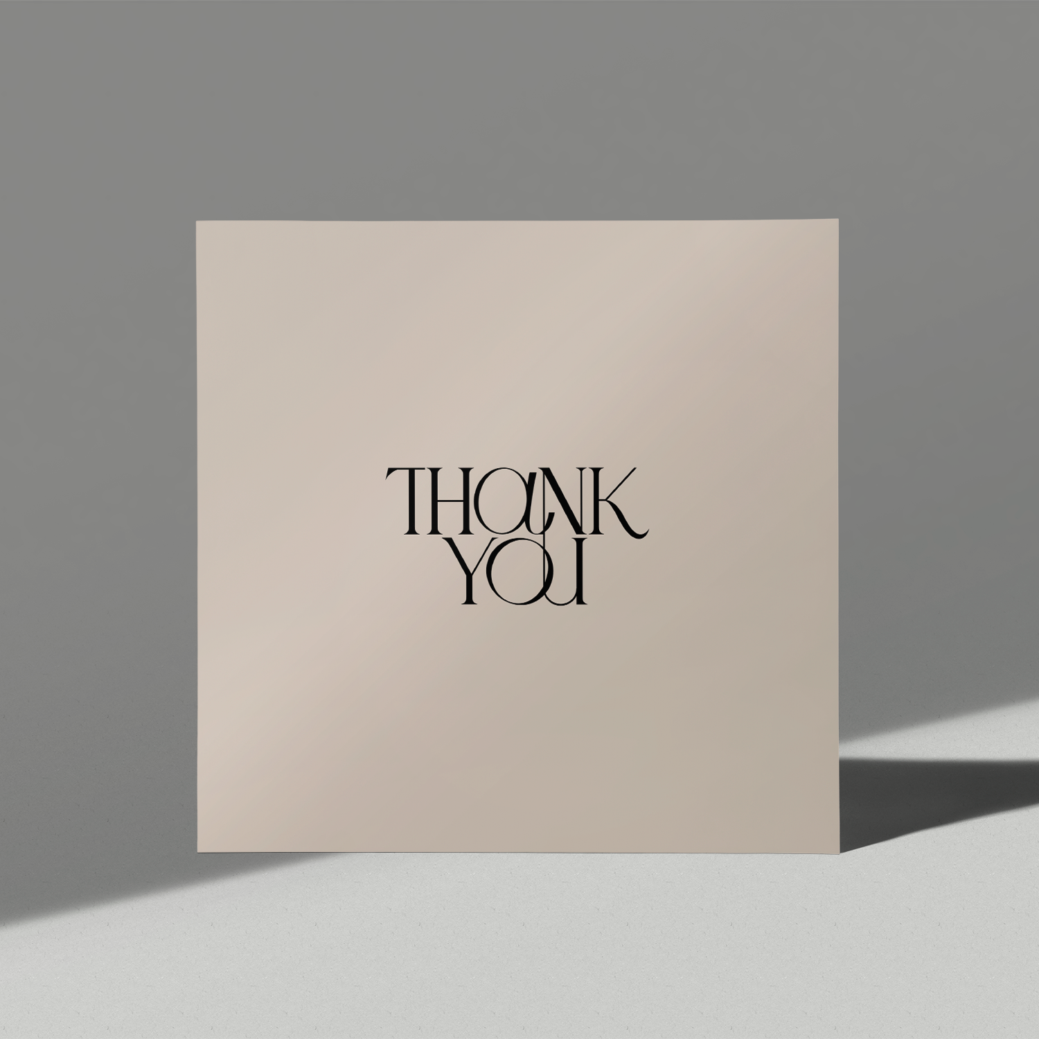 Neutral Thank You Card