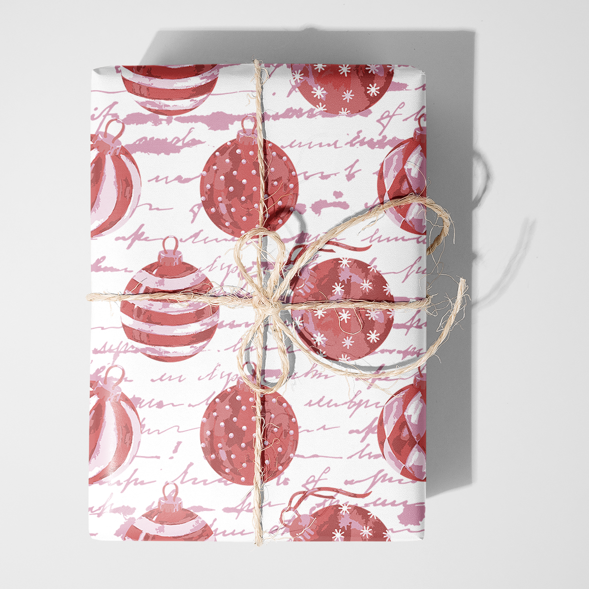 Watercolor Ornaments Wrapping Paper