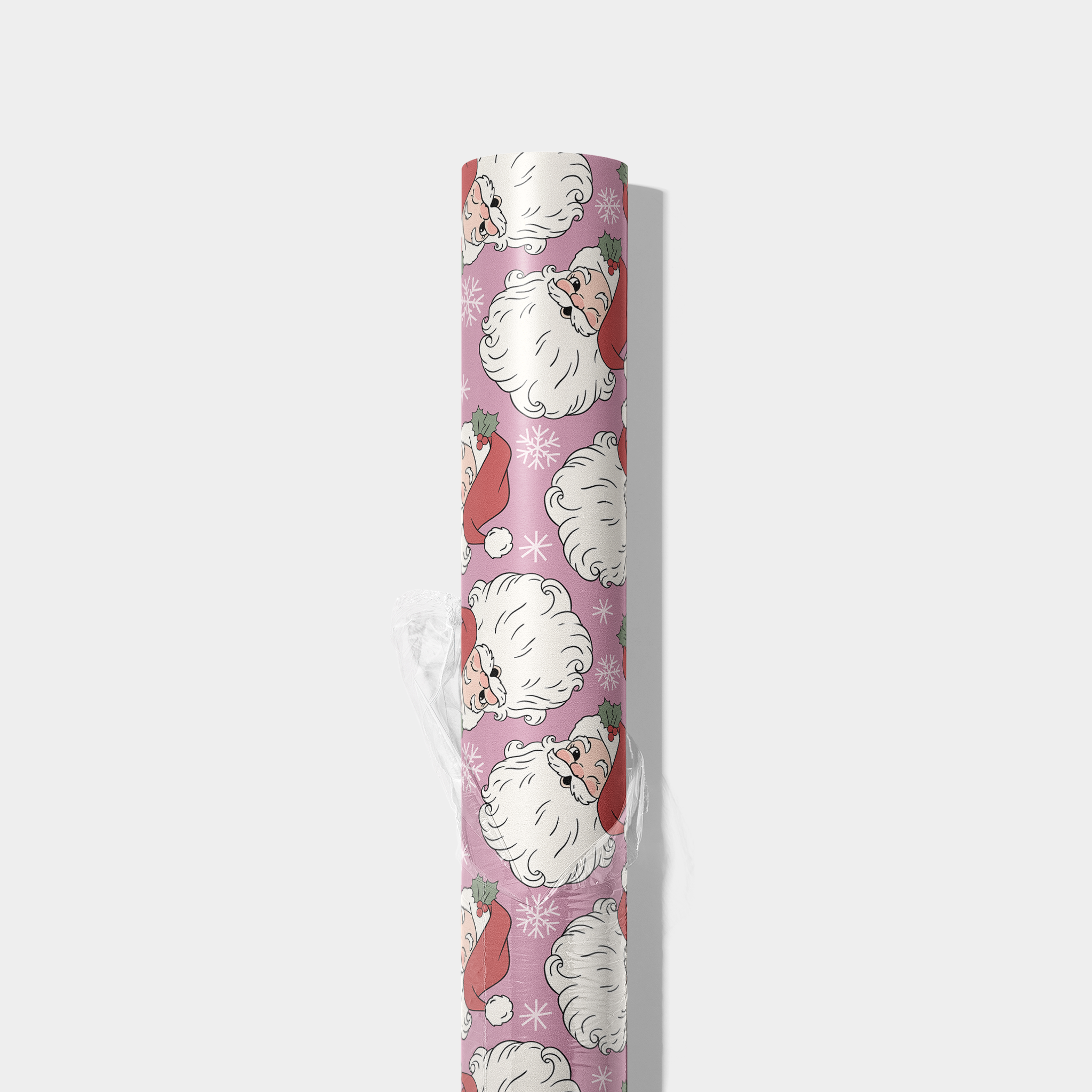 Winking Santas Wrapping Paper